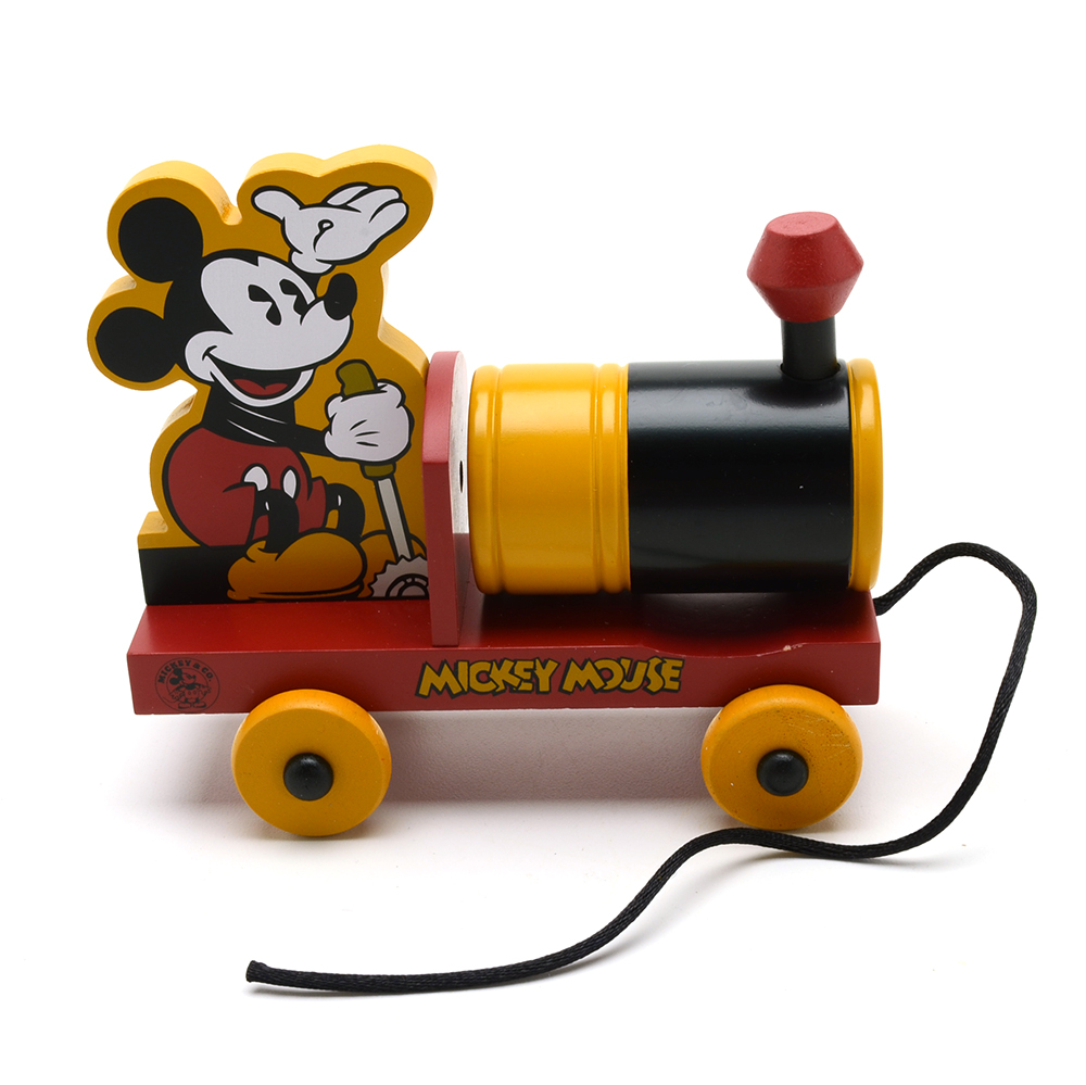 Fossil Mickey Mouse Watch With Collectible Wooden Toy Train
