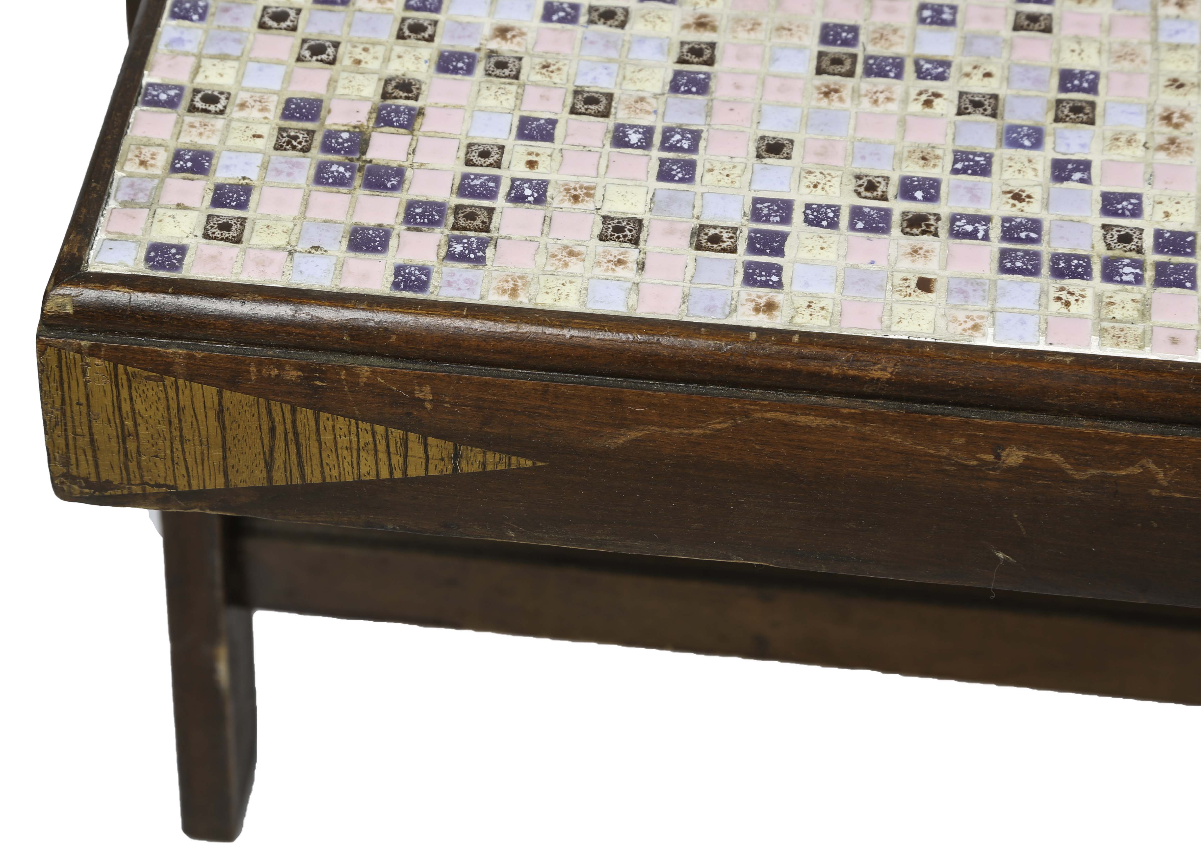 Mid Century Modern Tile Top Accent Table