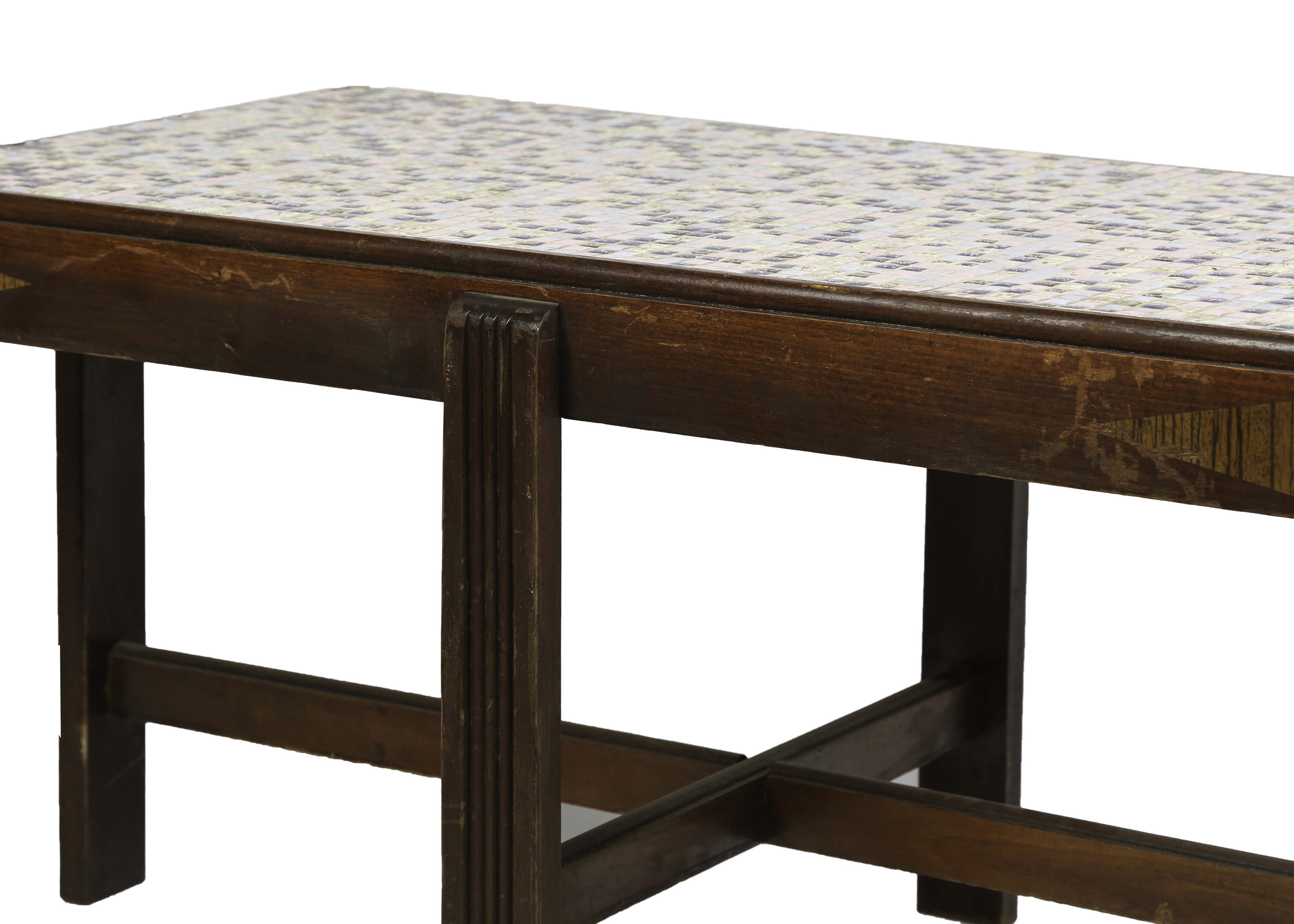 Mid Century Modern Tile Top Accent Table