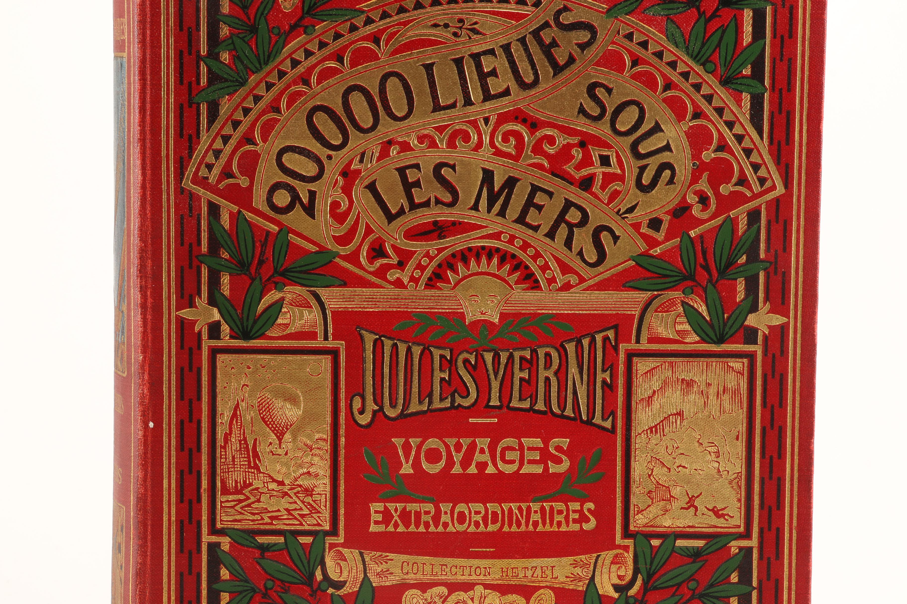 Antique Copy of "20,000 Leagues Under the Sea" in French