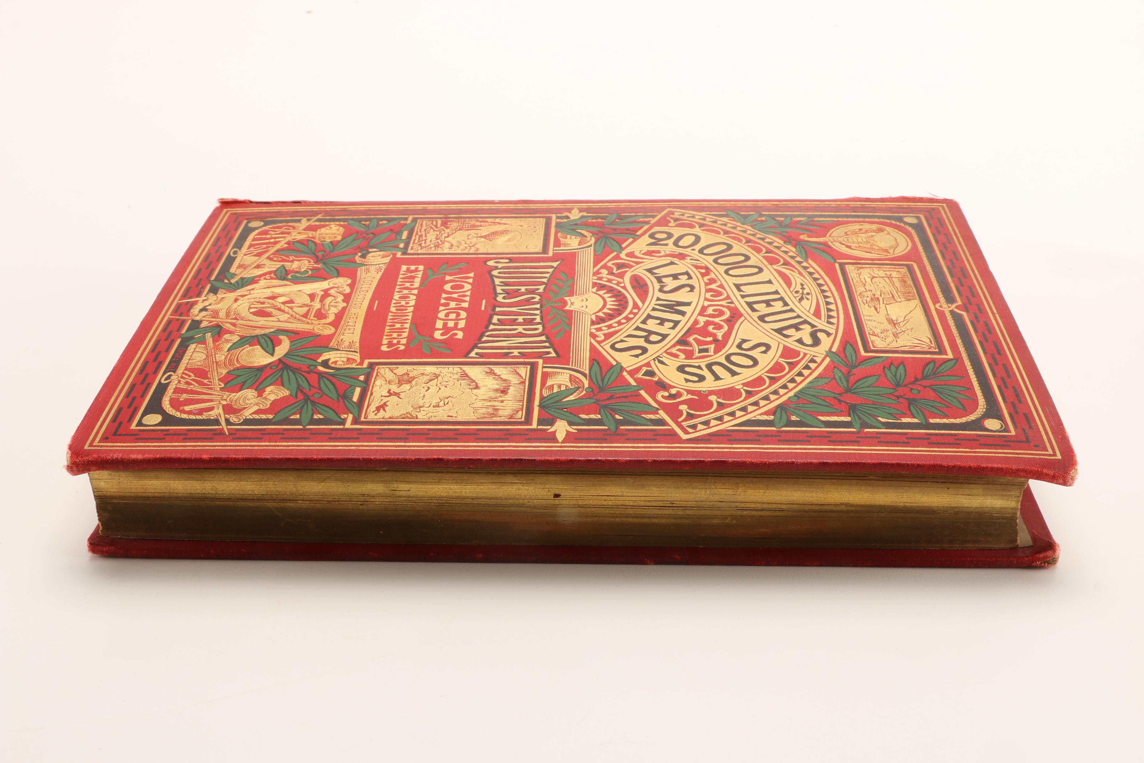 Antique Copy of "20,000 Leagues Under the Sea" in French