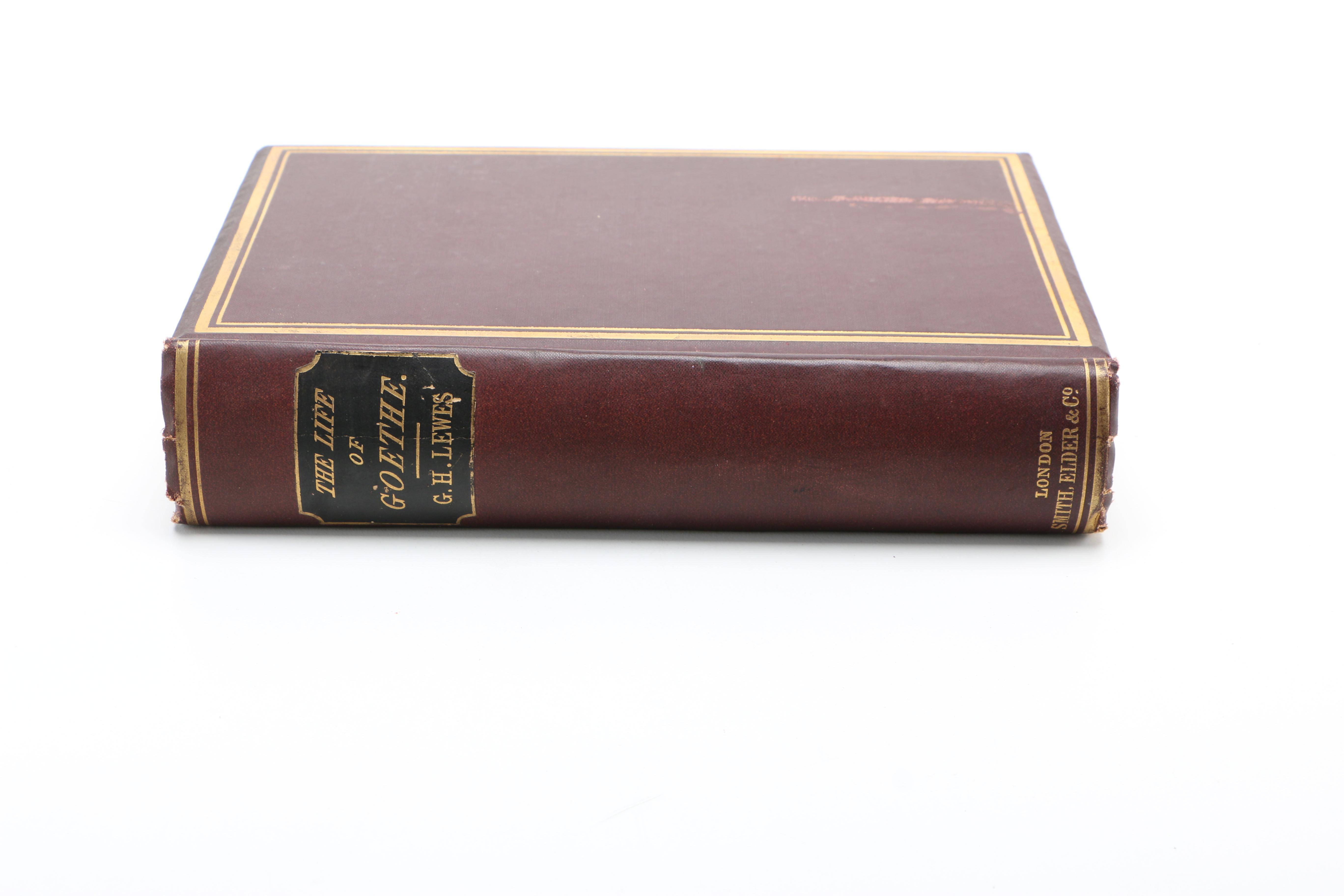 Antique 1890 "The Life of Goethe" by George Henry Lewes