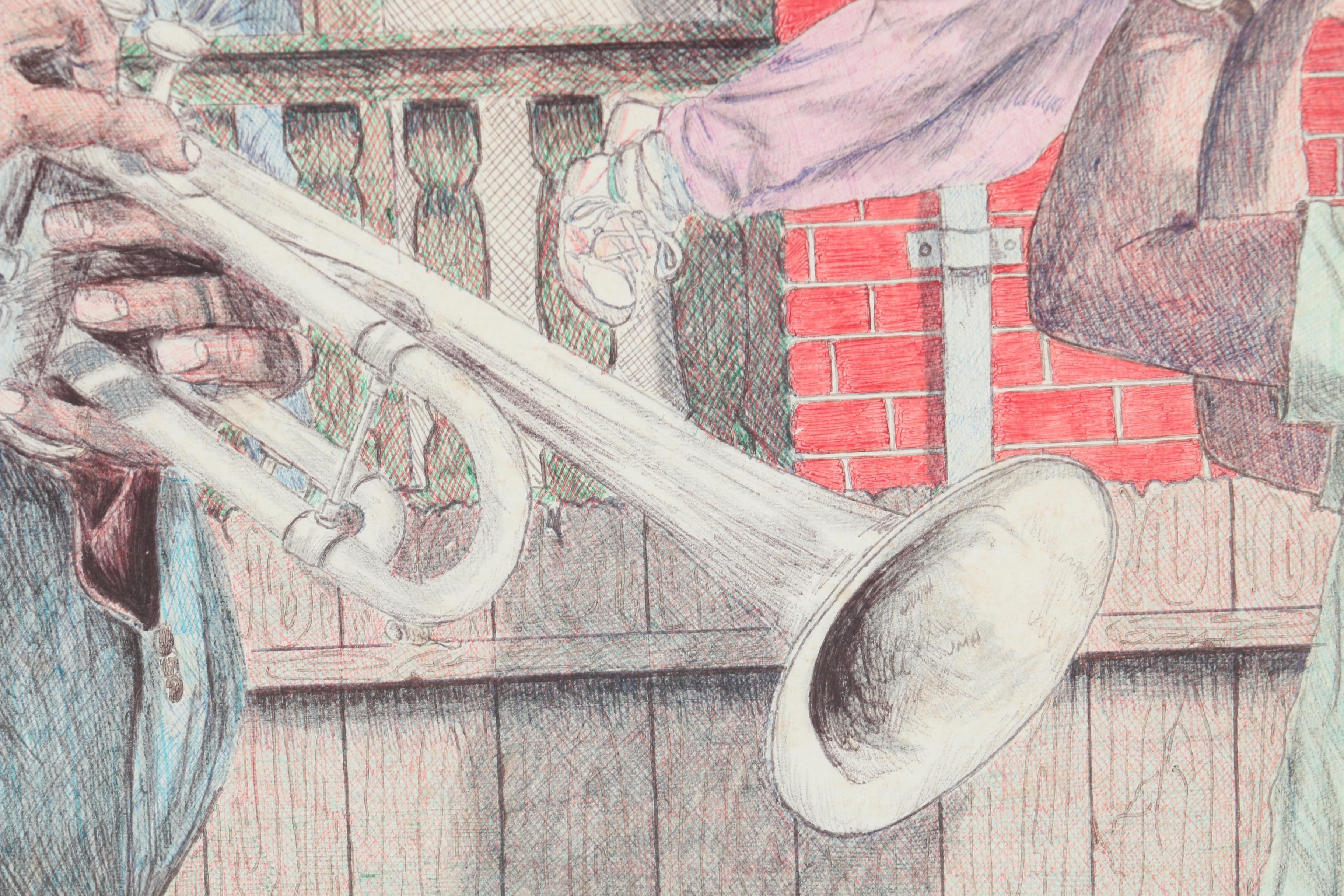 Pen on Paper of Cityscape