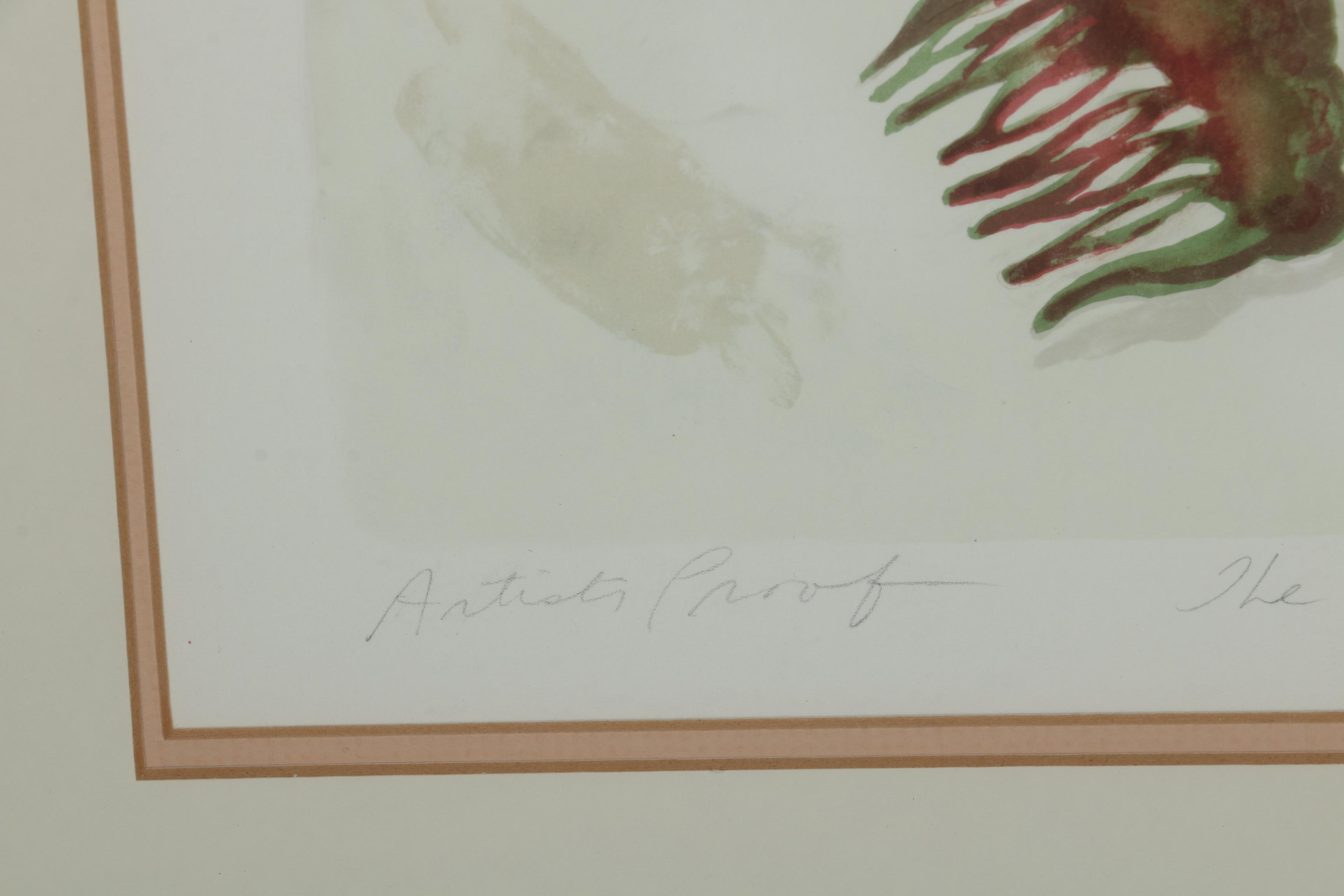 E. S. Bufano Artist Proof Lithograph "The Geishas"