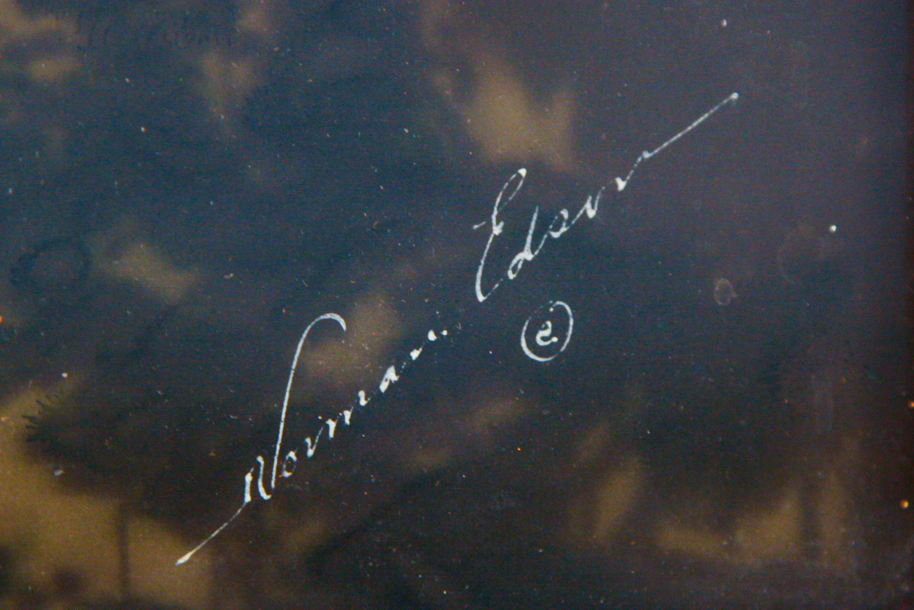 Norman Edson Signed Orotone Photograph "Silver Dawn (Moonlight, Mount Rainier)"