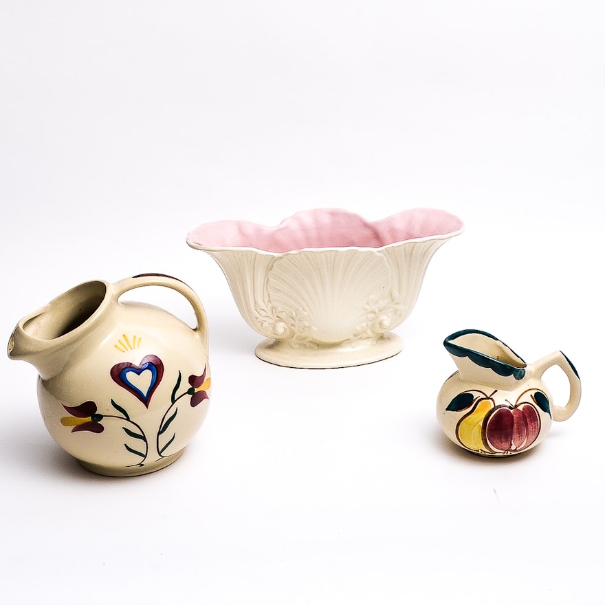 Three American Pottery Pieces