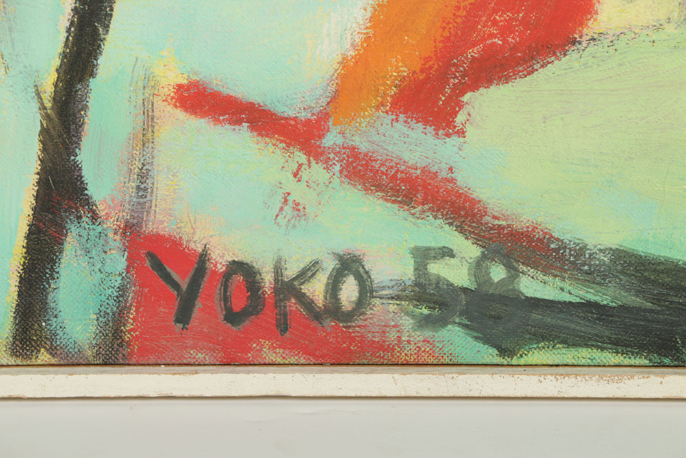 James Yoko Oil Painting on Canvas Abstract Composition