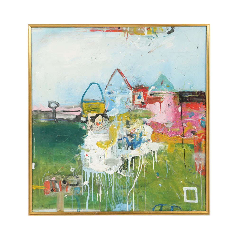 Robert T. Baribeau Mixed Media on Canvas "Color Wall Series"