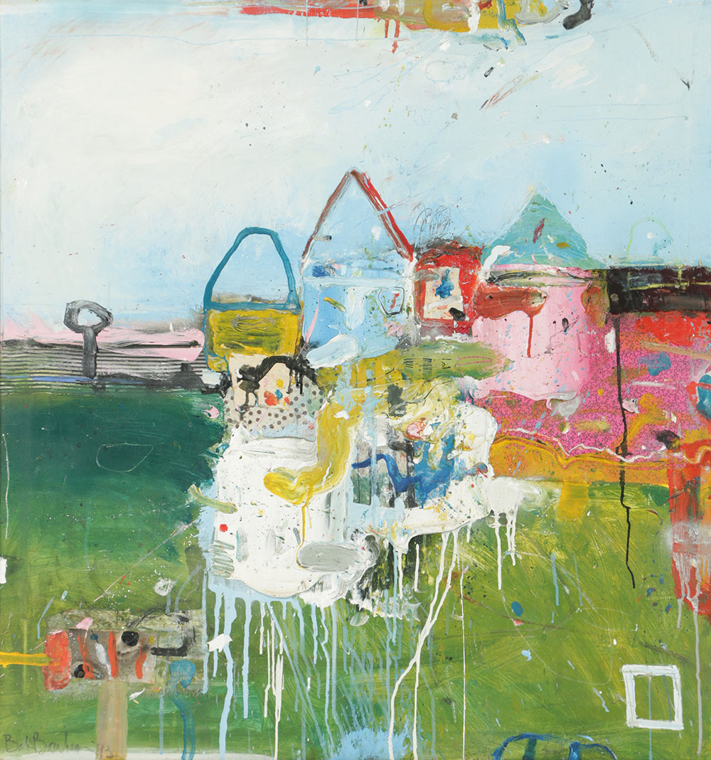 Robert T. Baribeau Mixed Media on Canvas "Color Wall Series"