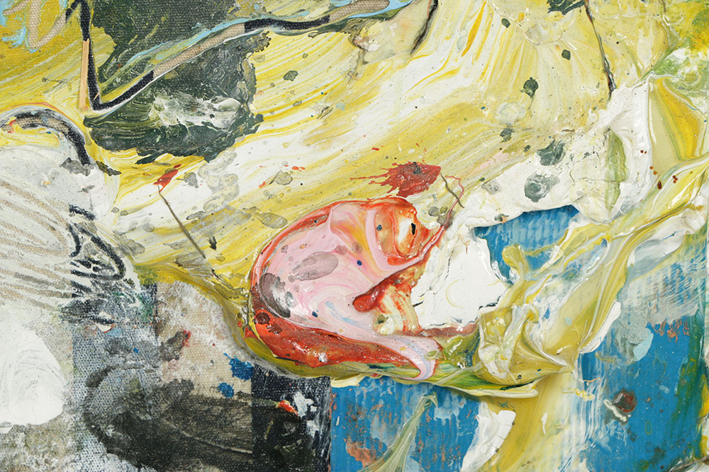 Robert T. Baribeau Mixed Media on Canvas "Color Wall Series"