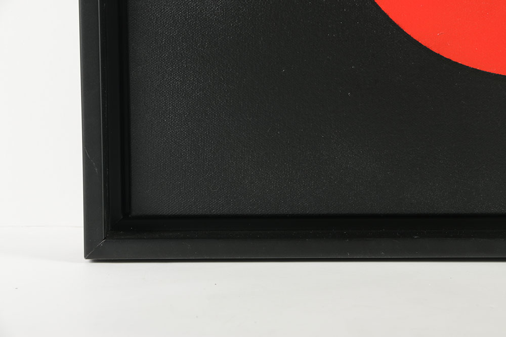 Ada Trillo Acrylic Painting on Canvas with  18 carat Gold Leaf Abstract Scene