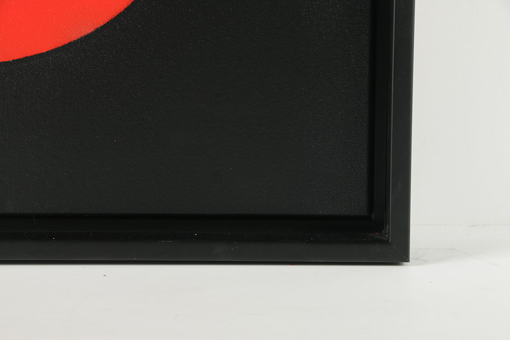 Ada Trillo Acrylic Painting on Canvas with  18 carat Gold Leaf Abstract Scene