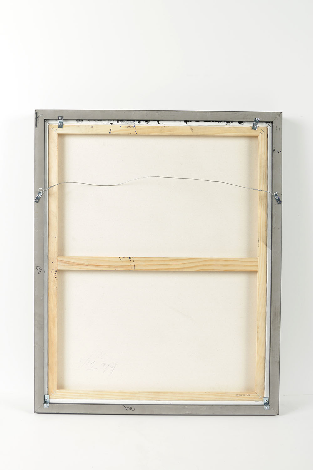 Ada Trillo Acrylic Painting on Canvas with  18 carat Gold Leaf Abstract Scene