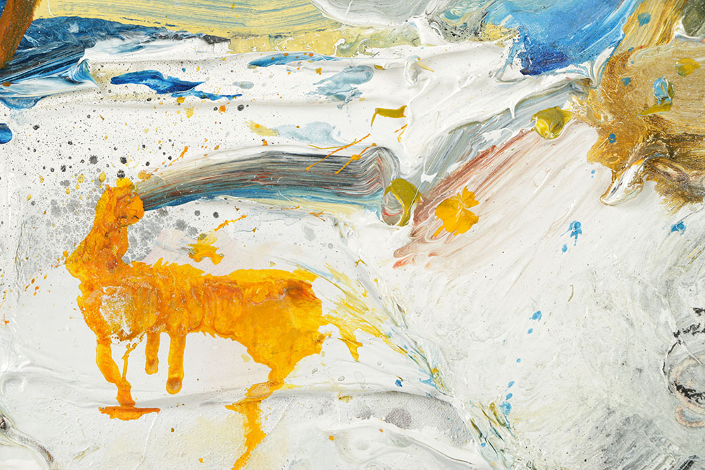 Robert T. Baribeau Mixed Media on Canvas "Color Wall Series"