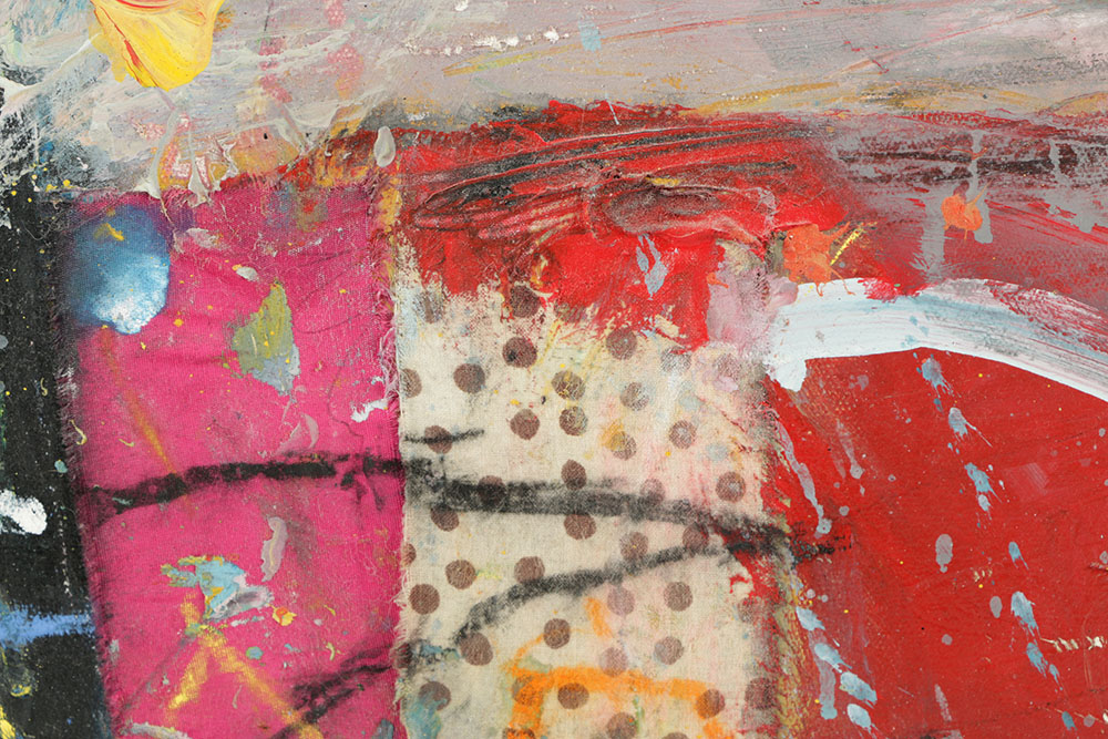 Robert T. Baribeau Mixed Media on Canvas "Signal Man"