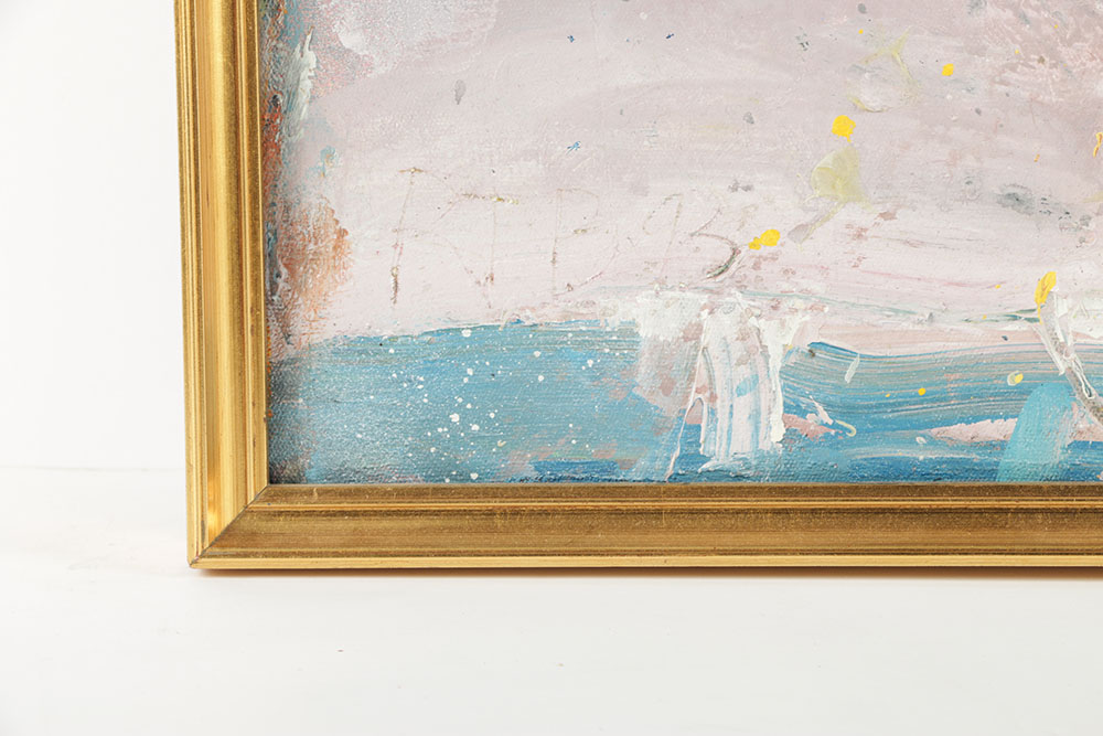 Robert T. Baribeau Mixed Media on Canvas "Signal Man"