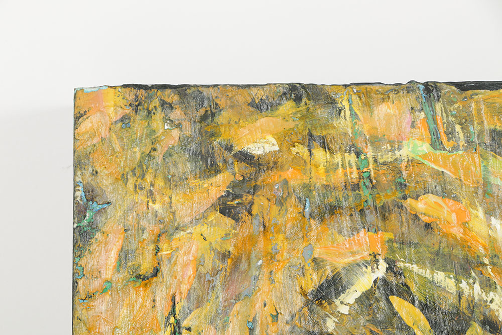 Stephanie Evans Acrylic Painting on Board Abstract Floral