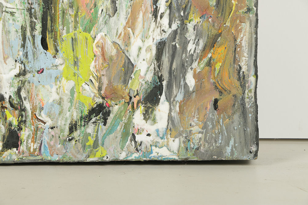 Stephanie Evans Acrylic Painting on Board Abstract Floral