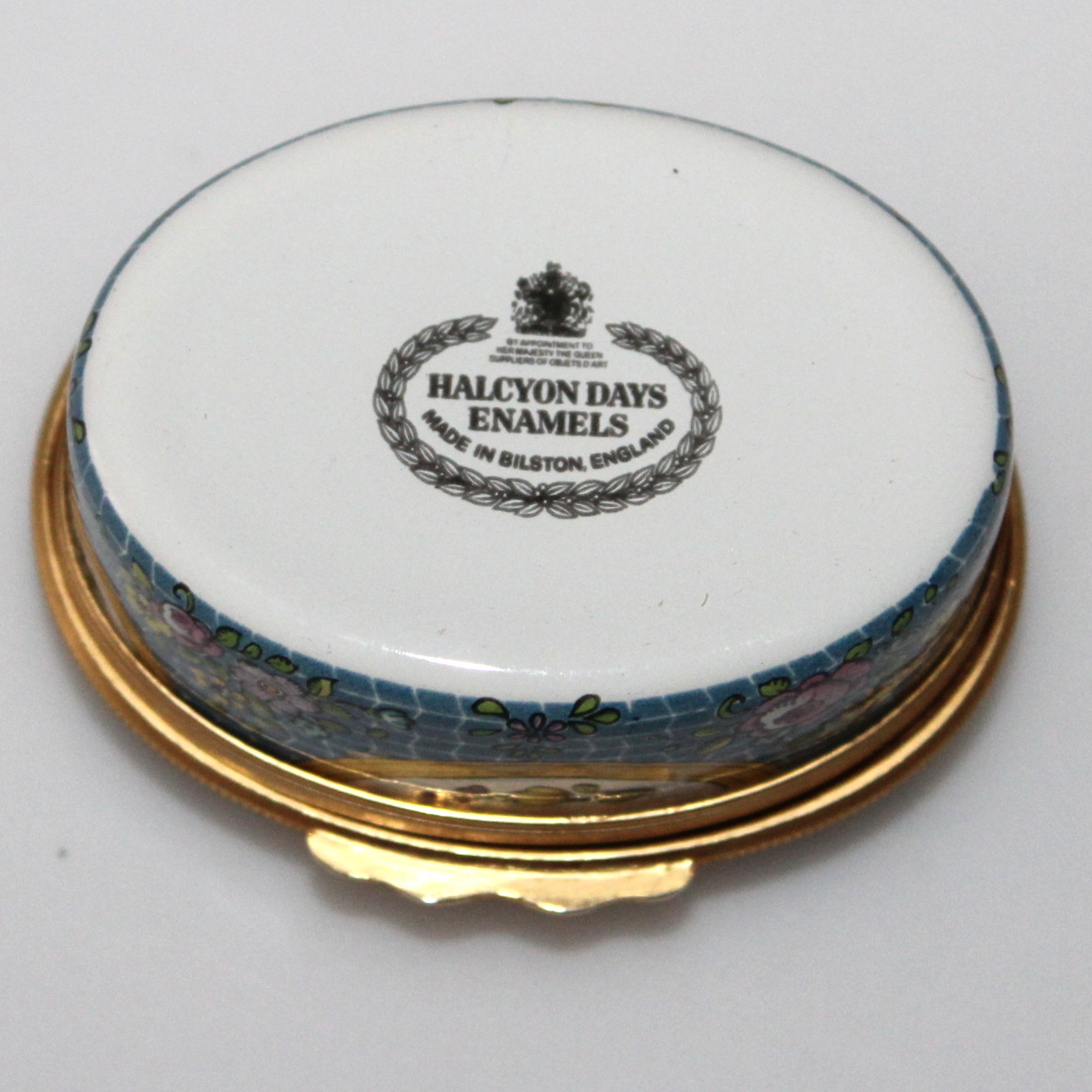 Halcyon Days 1987 Enamel Trinket Box