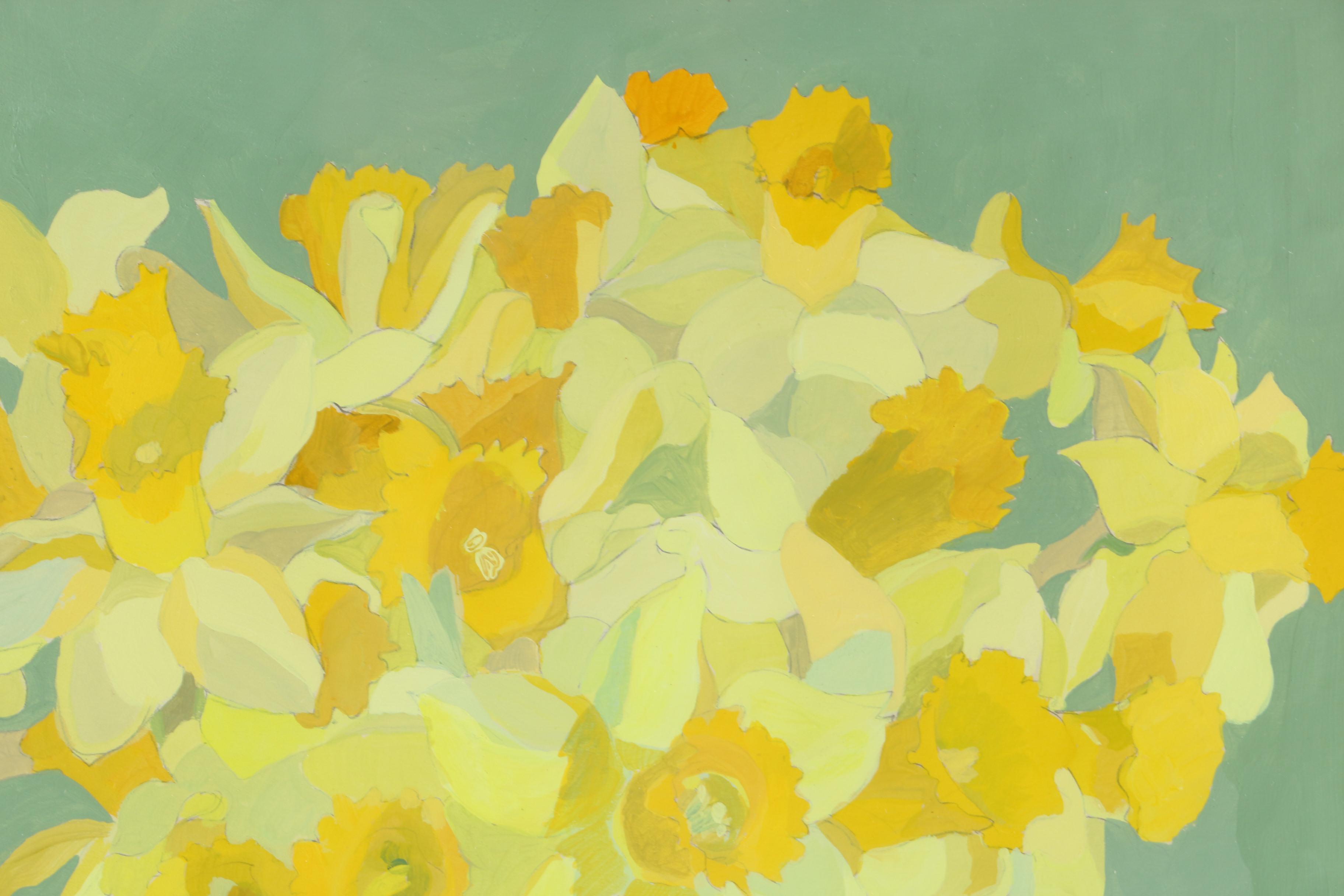 1969 Laura Grosch Original Gouache on Paper