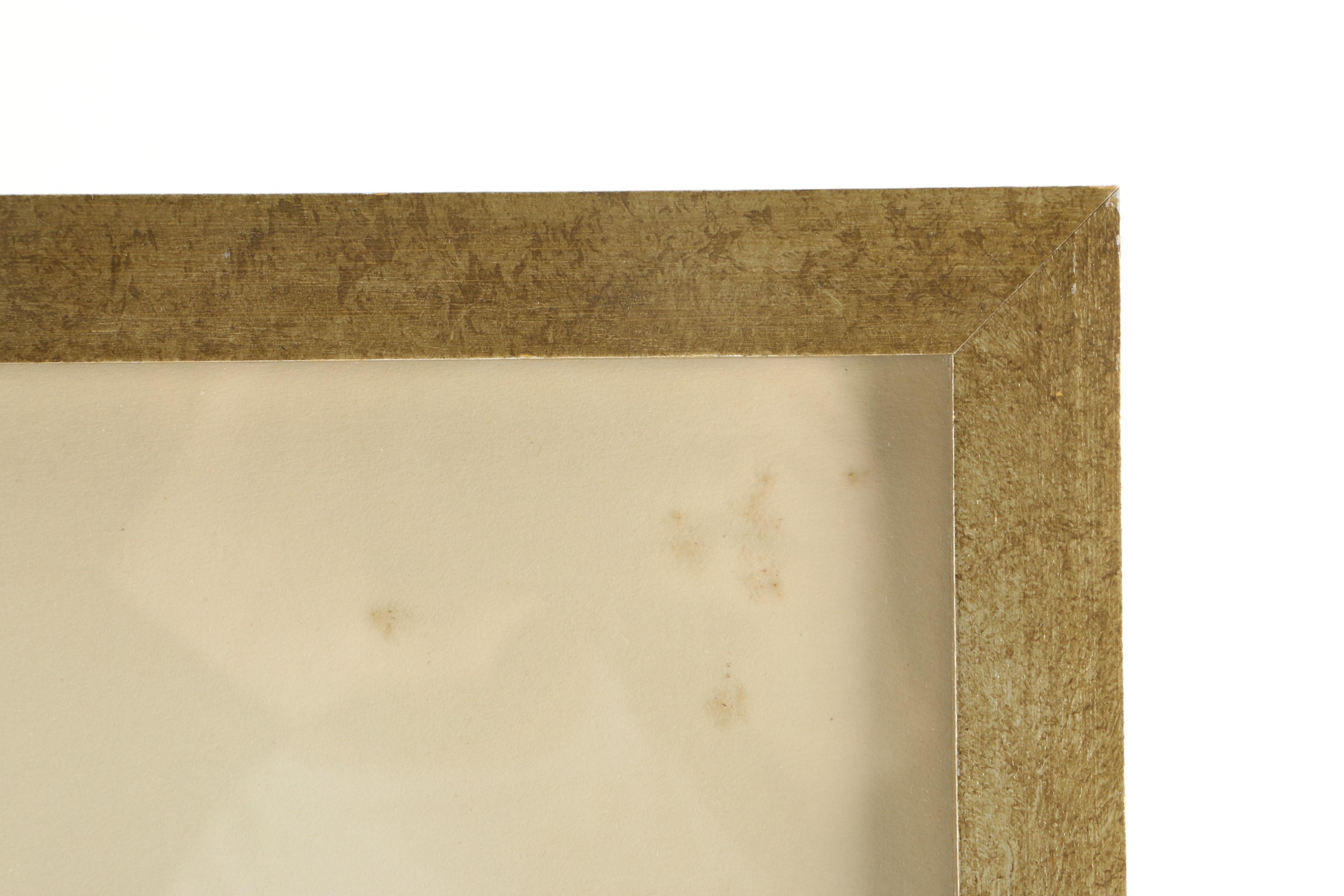 1969 Laura Grosch Original Gouache on Paper