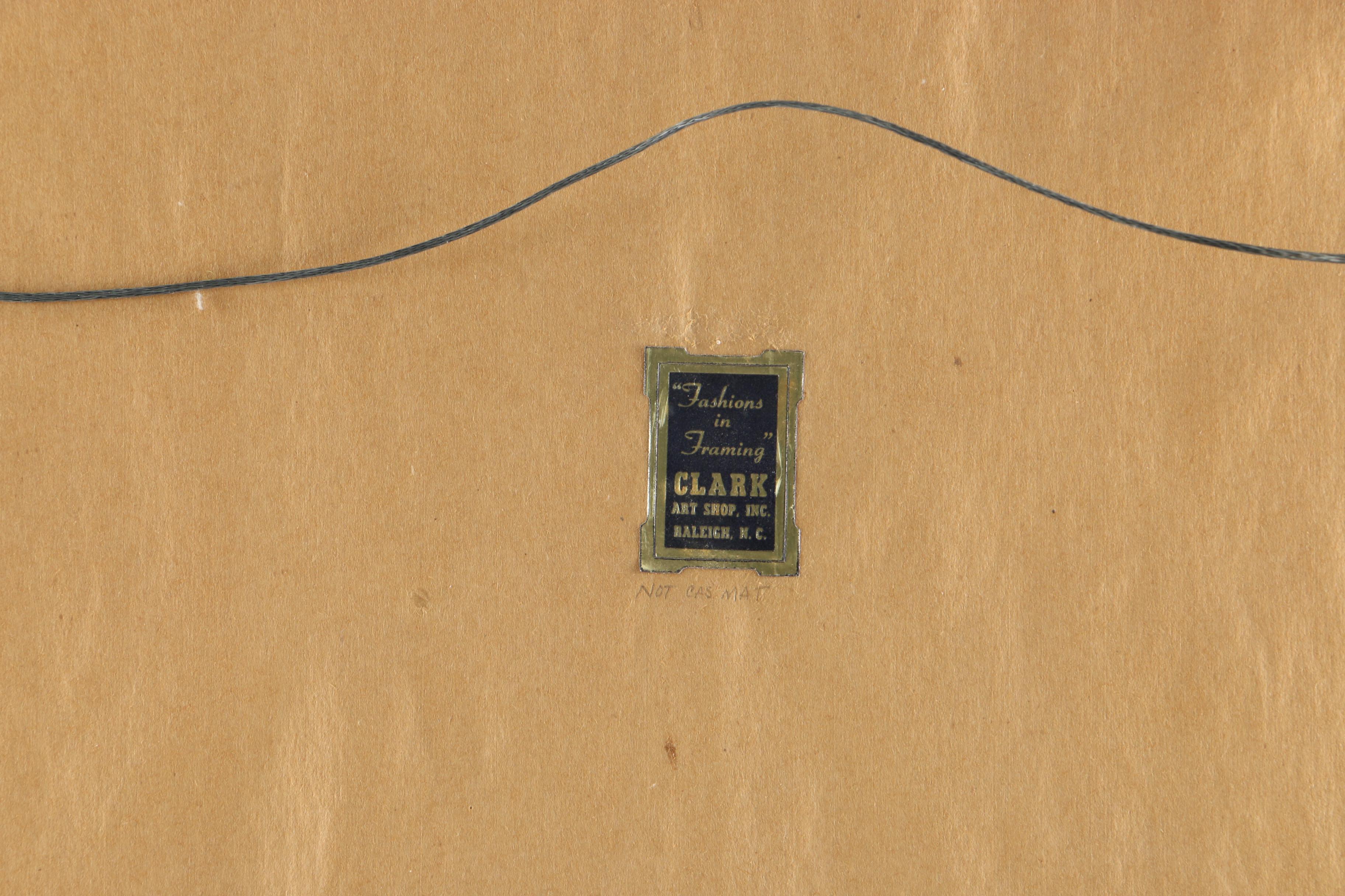 1969 Laura Grosch Original Gouache on Paper