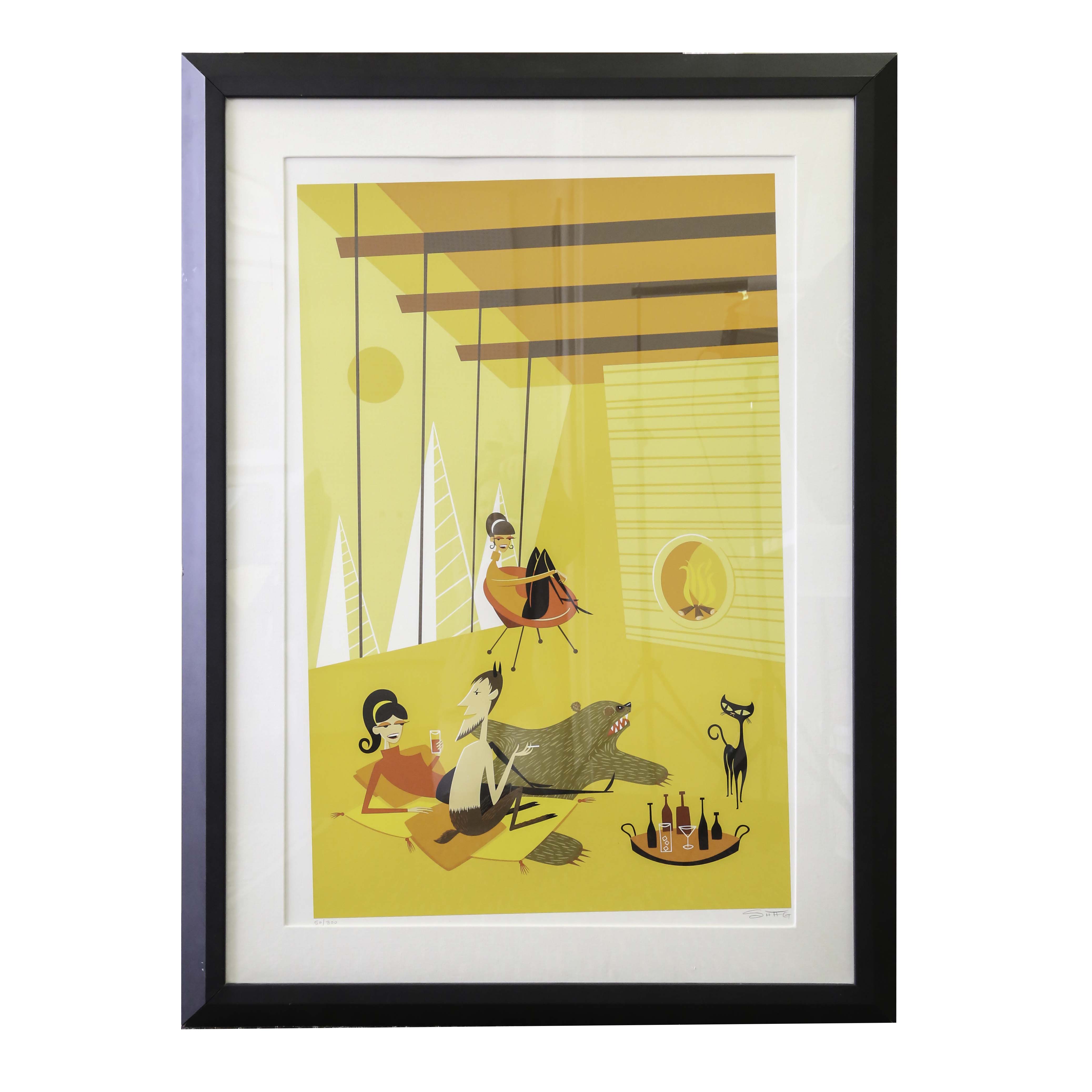 Shag Limited Edition Serigraph "Mellow Bacchanal"