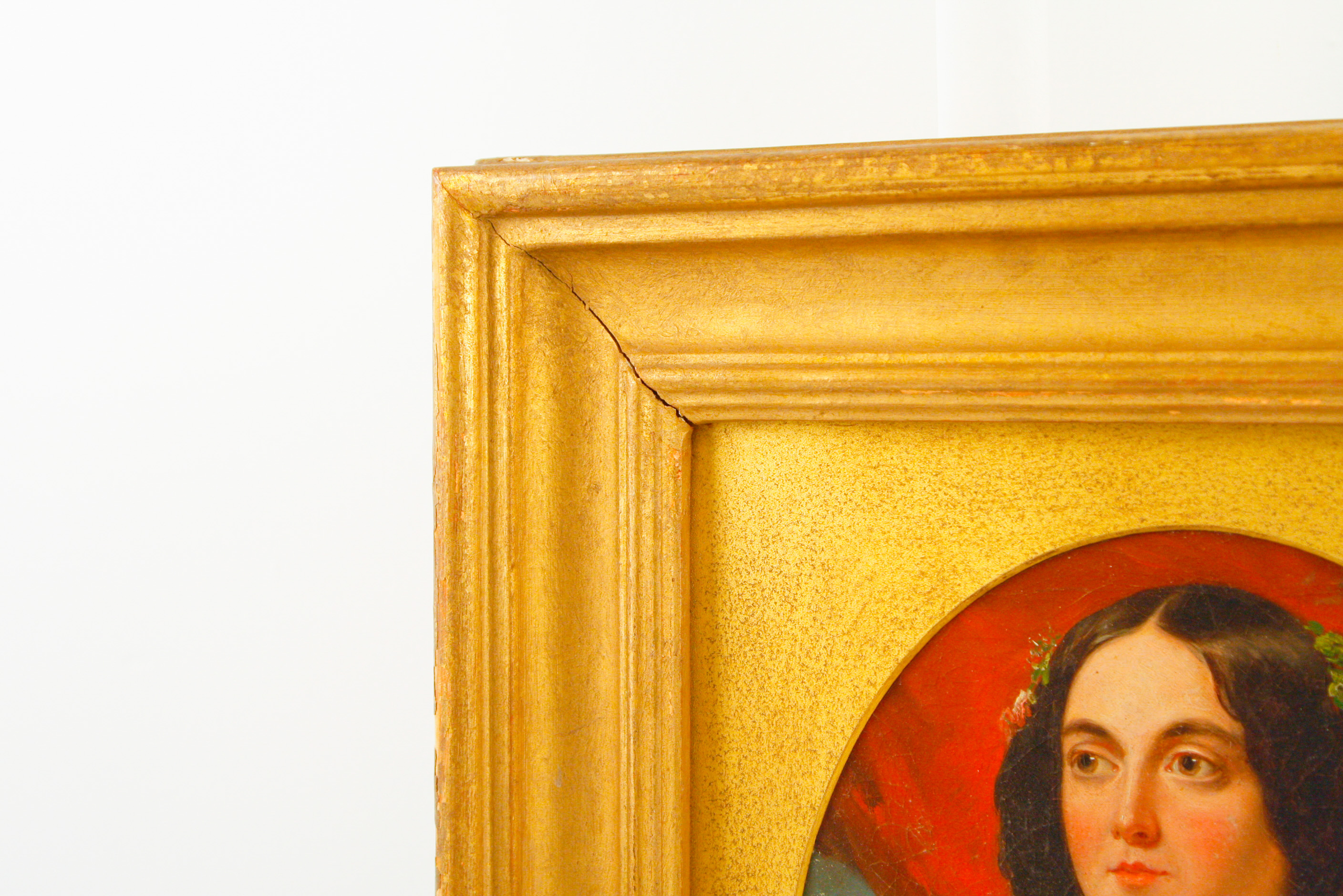 Framed Oil on Board Portrait of a Spanish Woman