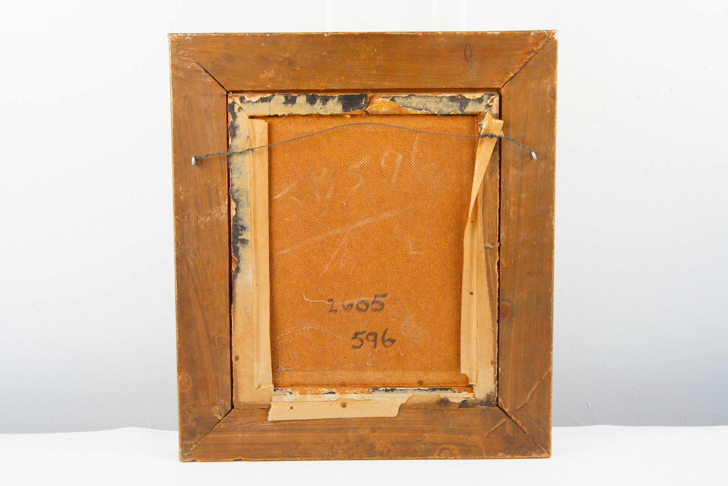 Framed Oil on Board Portrait of a Spanish Woman