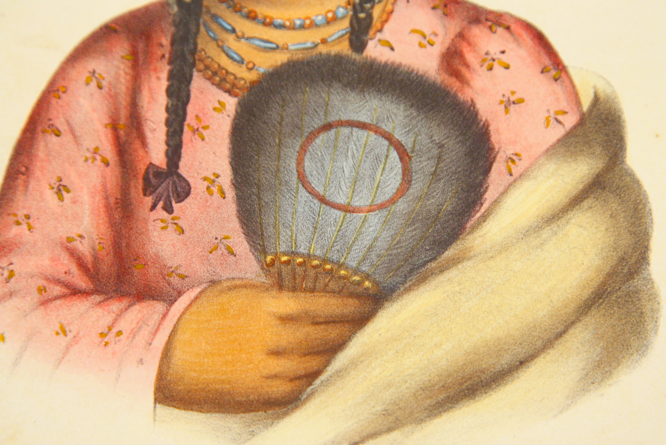 Pair of McKenney and Hall Hand-Colored Folio Lithographs of Native Americans