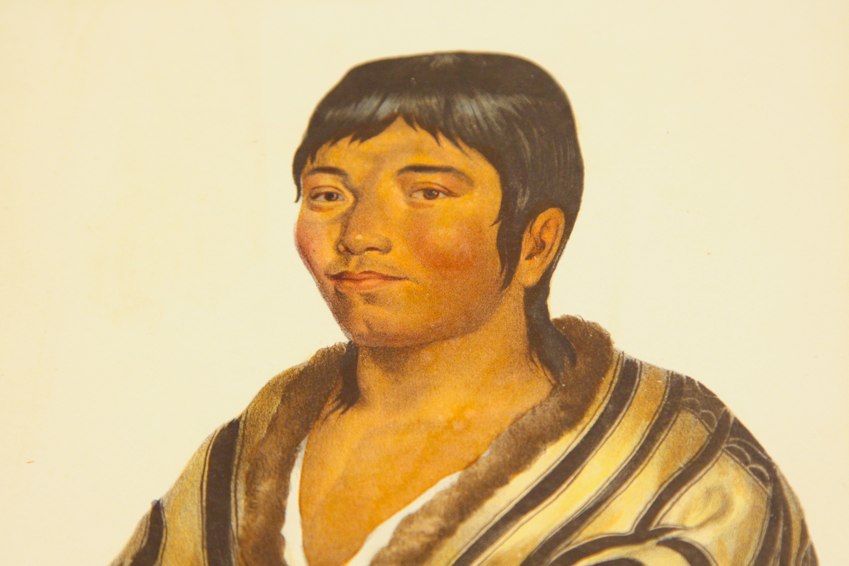 Pair of McKenney and Hall Hand-Colored Folio Lithographs of Native Americans