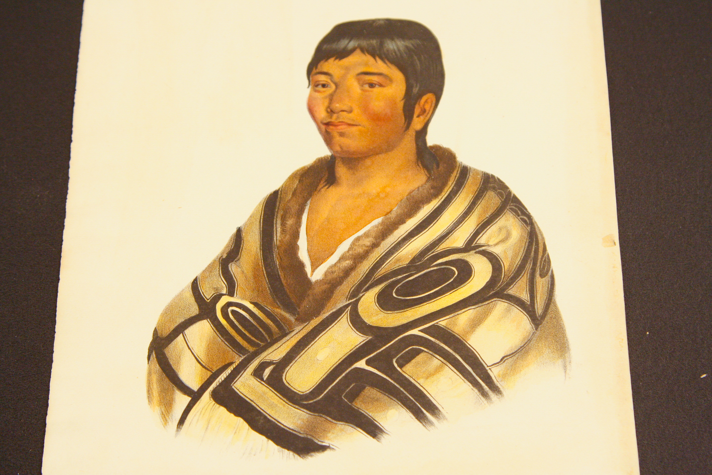 Pair of McKenney and Hall Hand-Colored Folio Lithographs of Native Americans