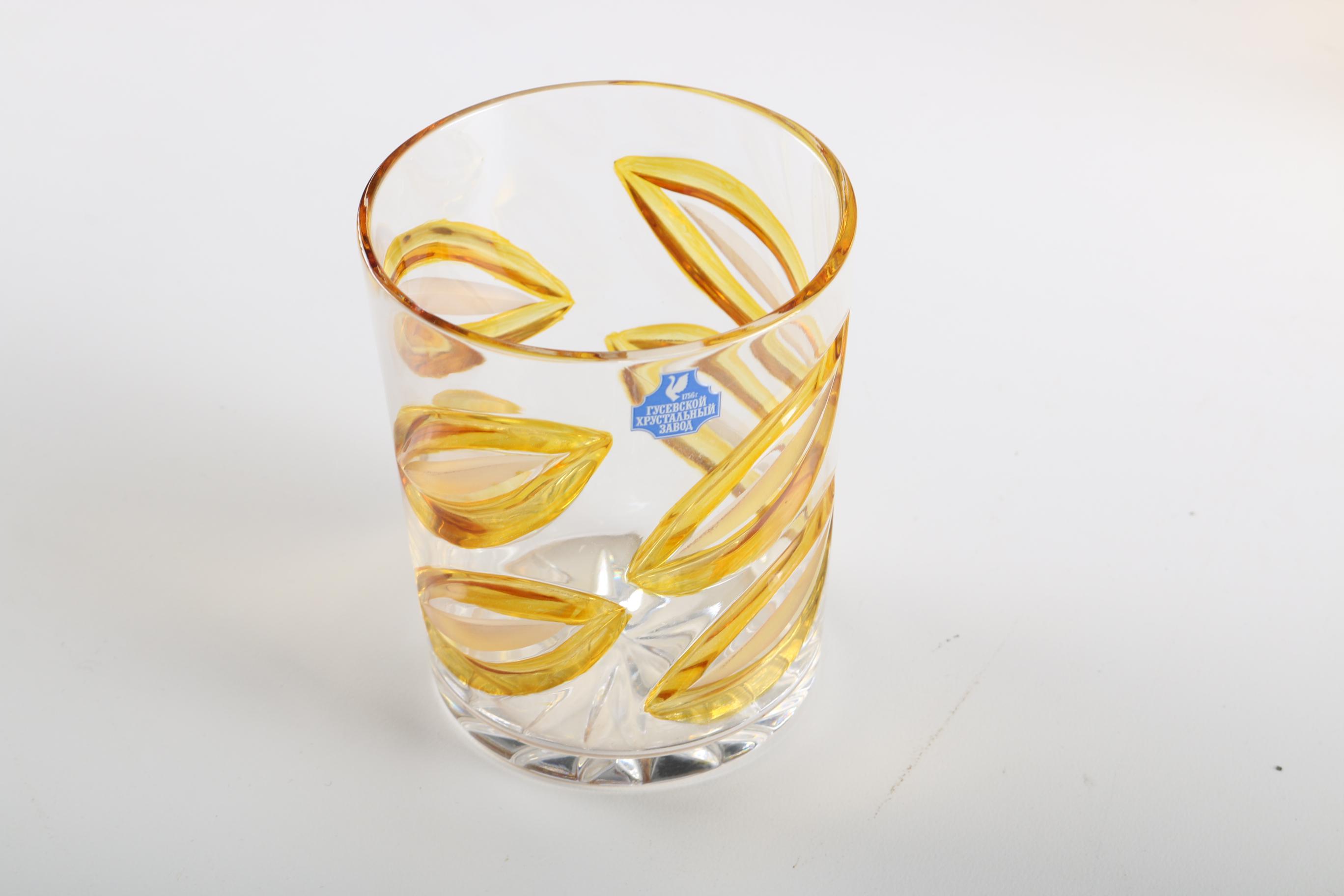 Russian Crystal Decanter Set