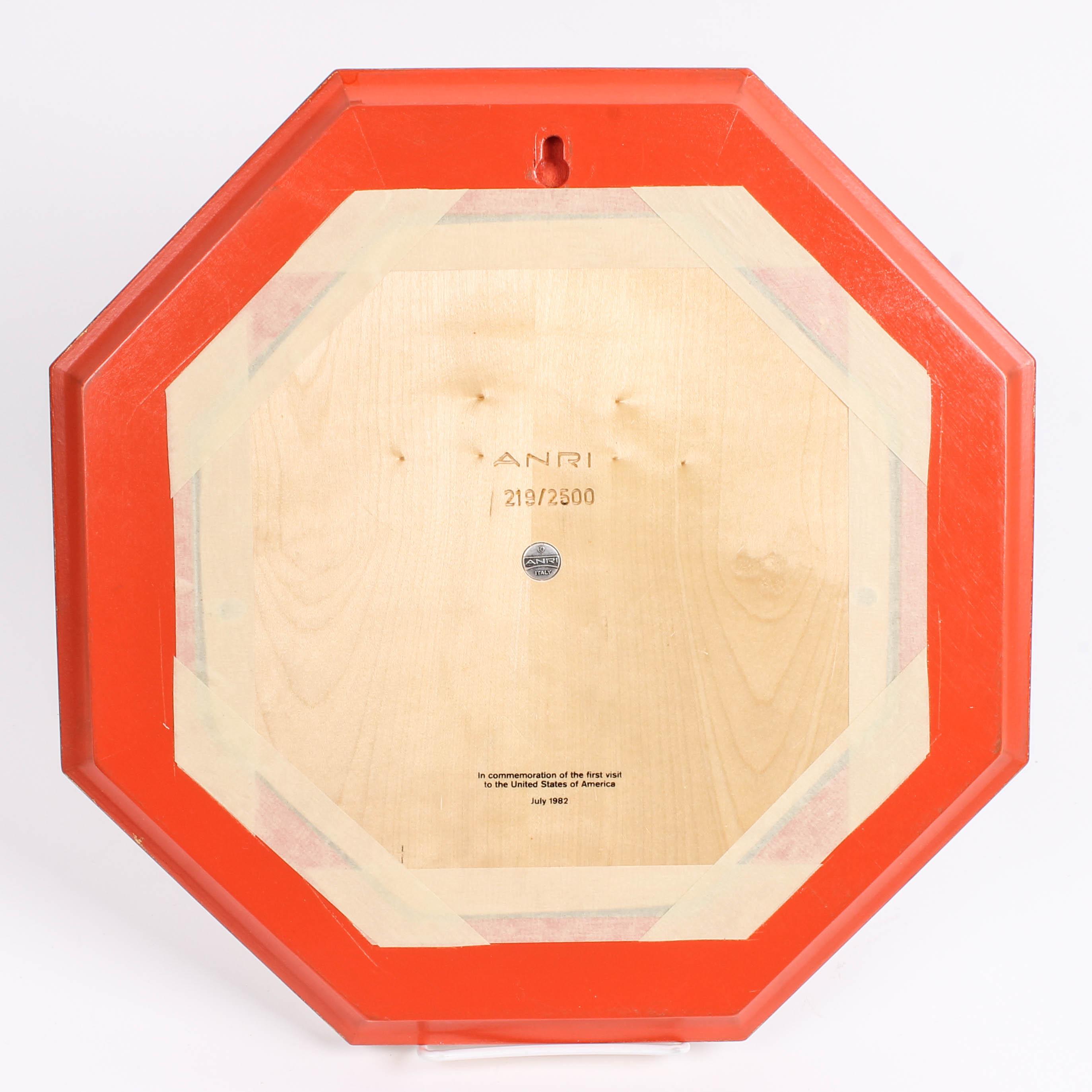 Juan Ferrandiz by Anri Carved Wood Plaque "Riding Thru the Rain"