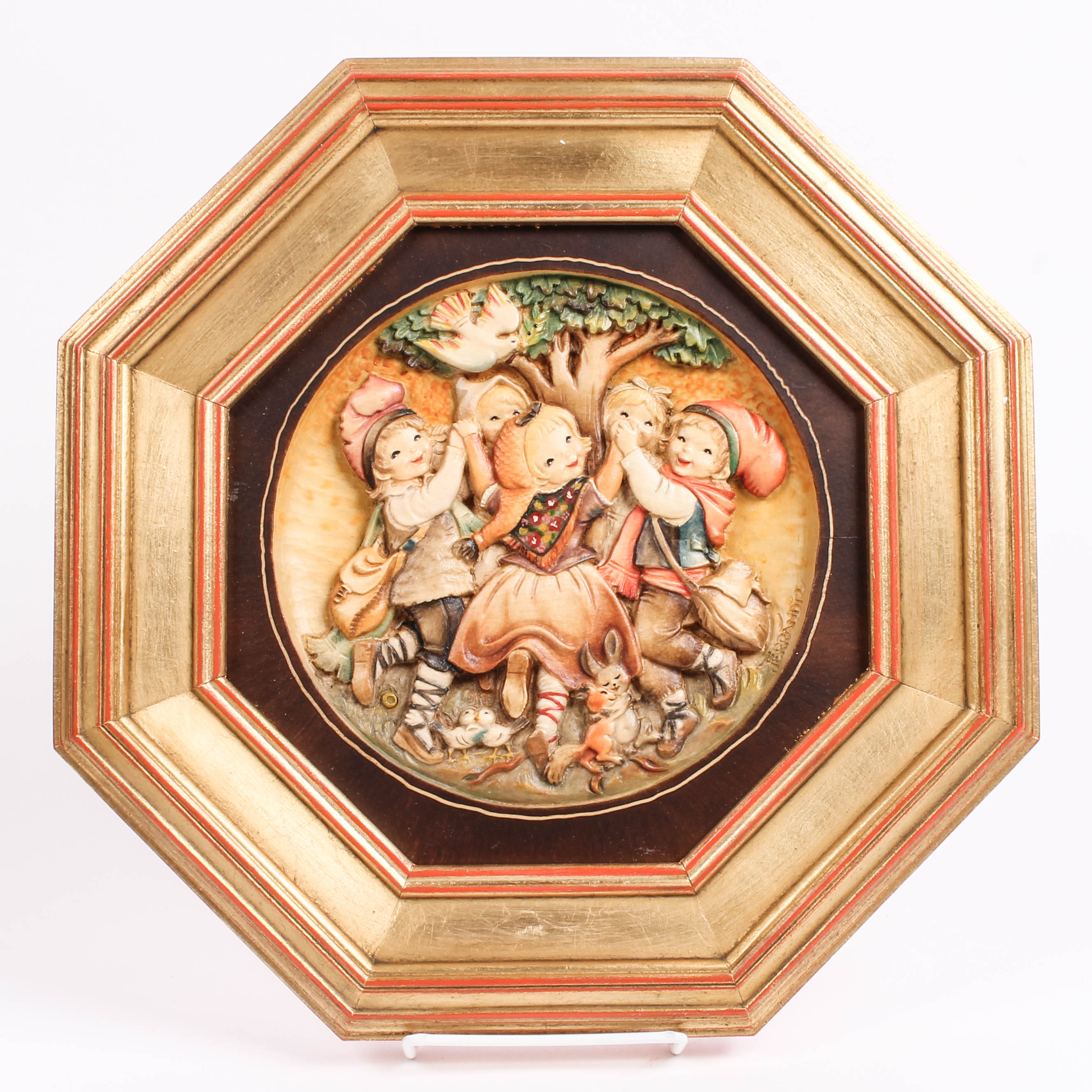 Juan Ferrandiz by Anri "Spring Dance- La Sardana" Wooden Carving