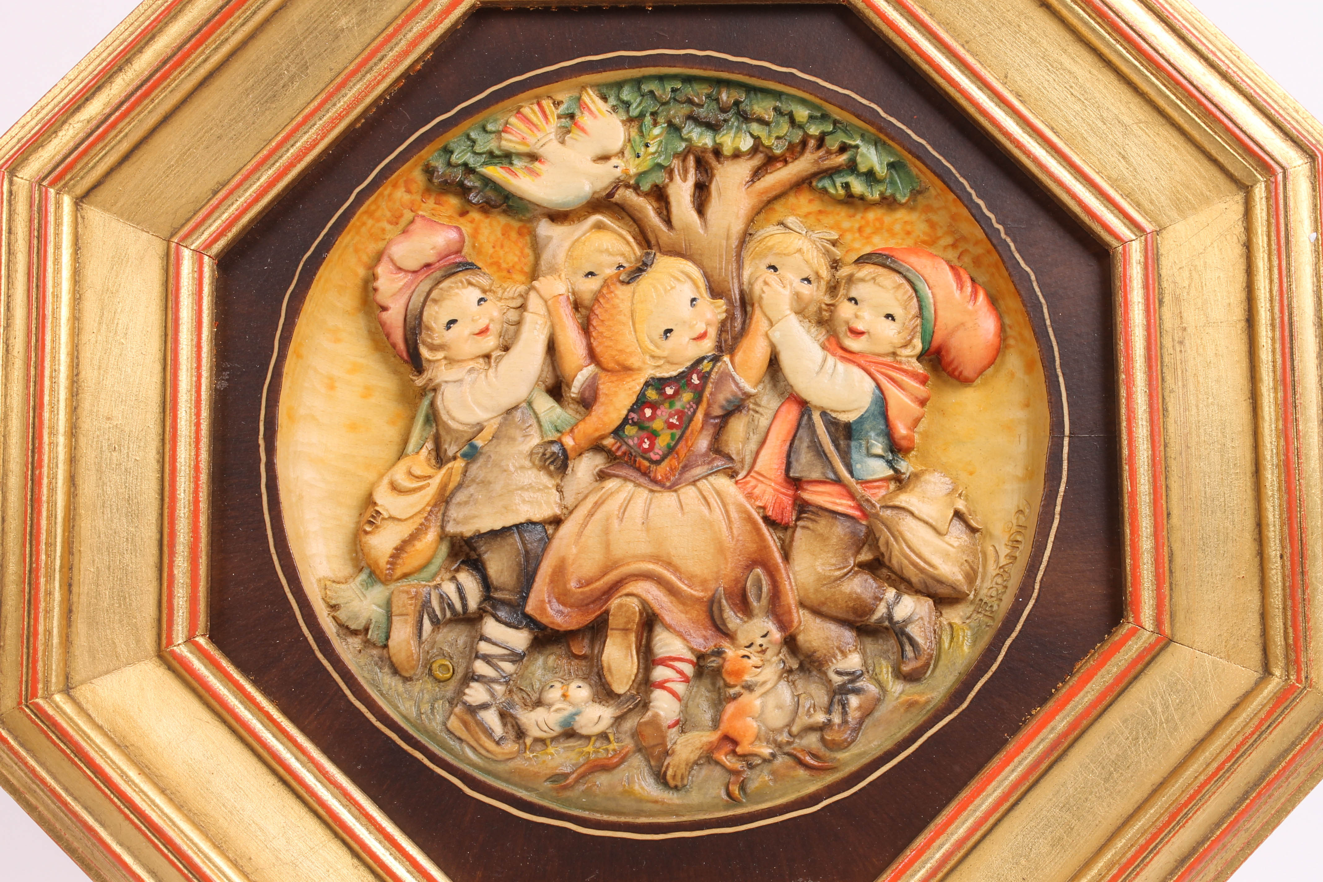 Juan Ferrandiz by Anri "Spring Dance- La Sardana" Wooden Carving