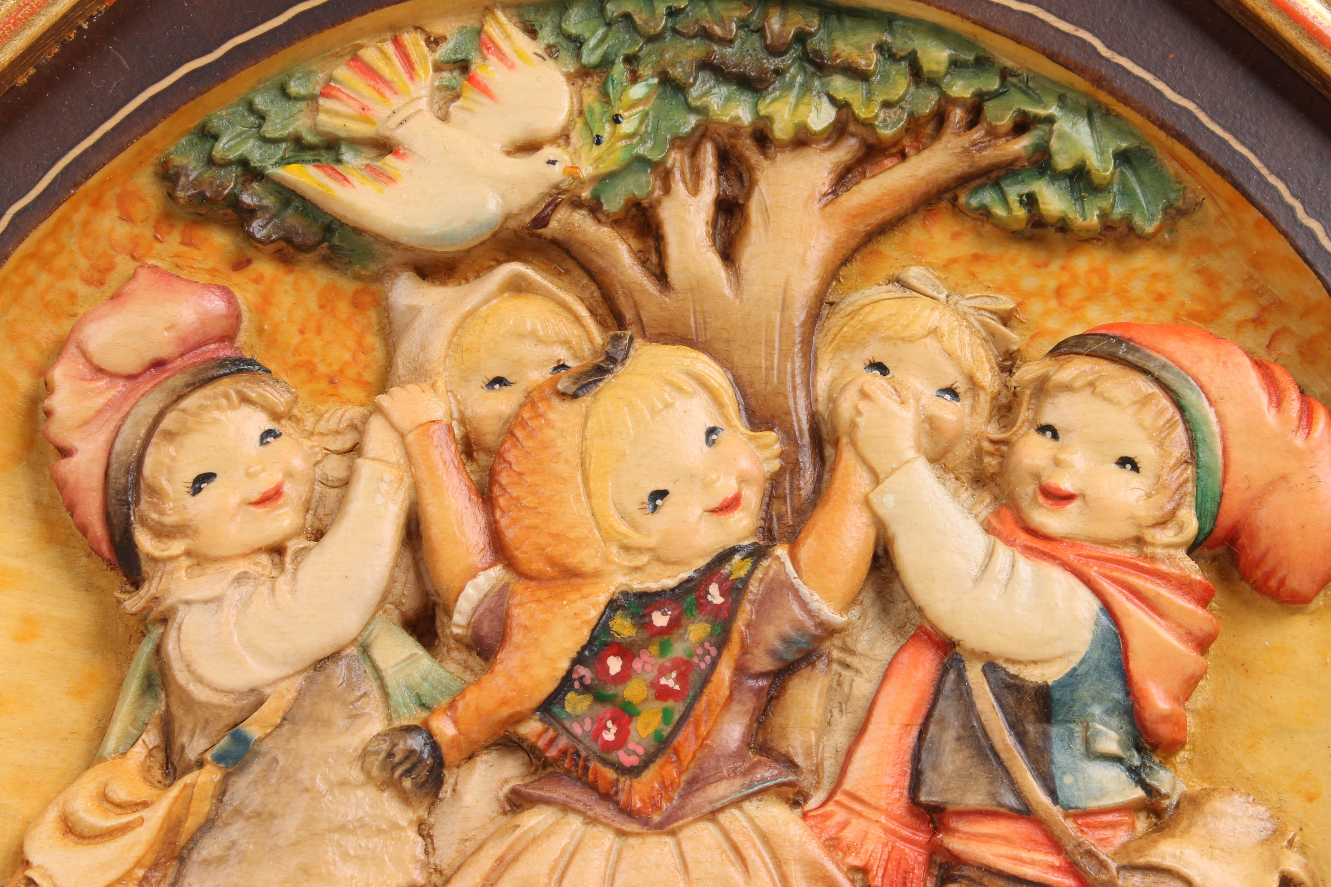 Juan Ferrandiz by Anri "Spring Dance- La Sardana" Wooden Carving