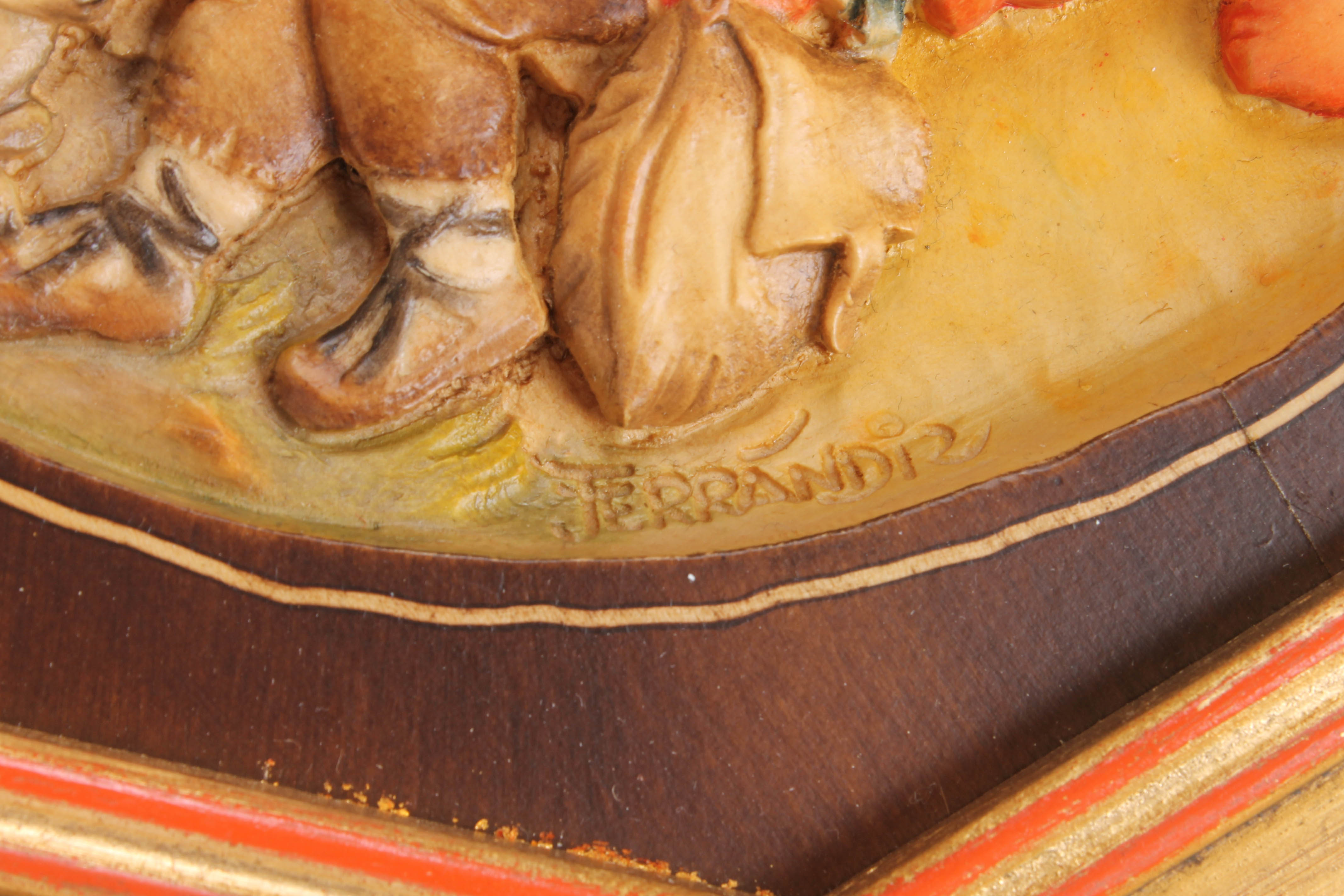 Juan Ferrandiz by Anri "Spring Dance- La Sardana" Wooden Carving