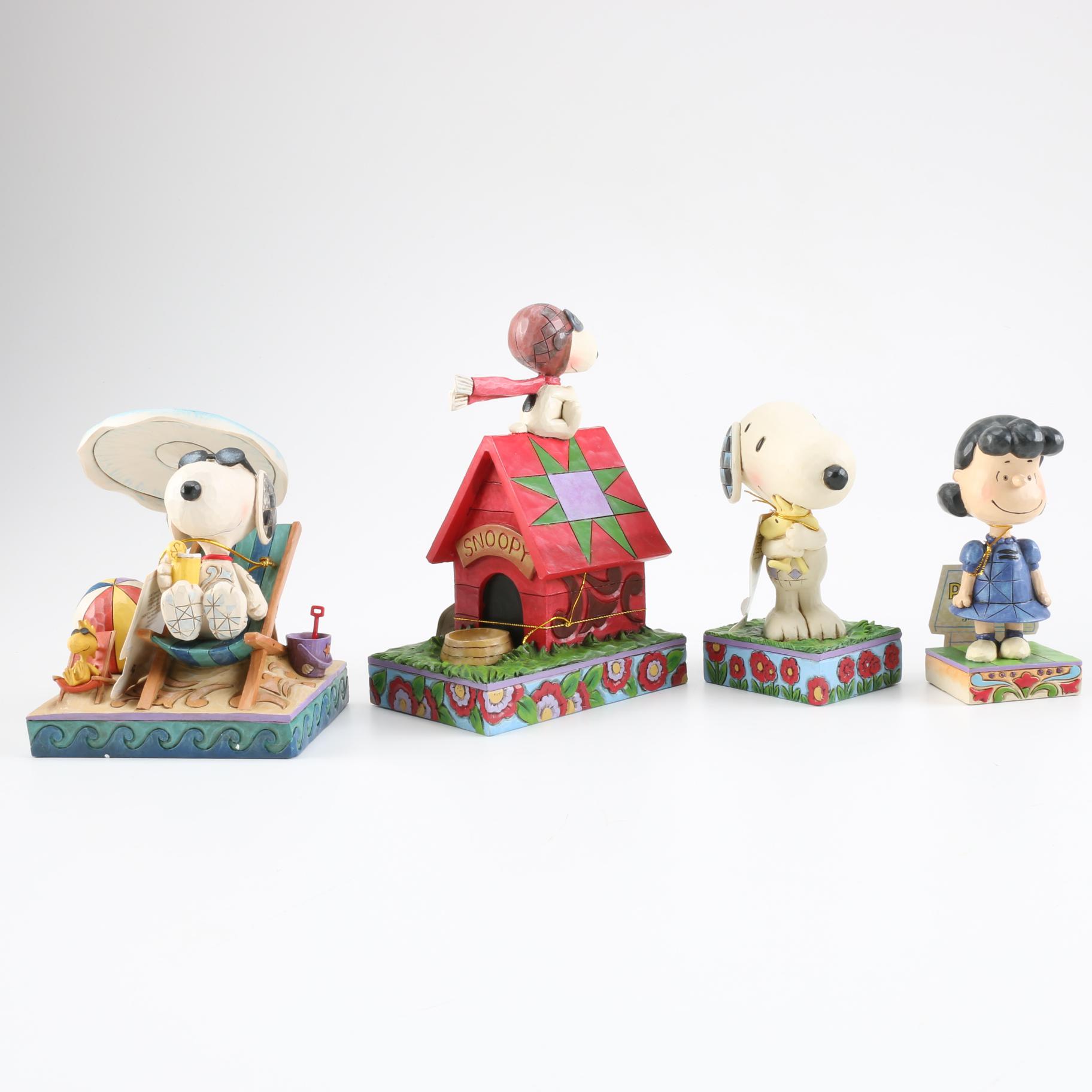 Collection of Peanuts Figurines Designed by Jim Shore