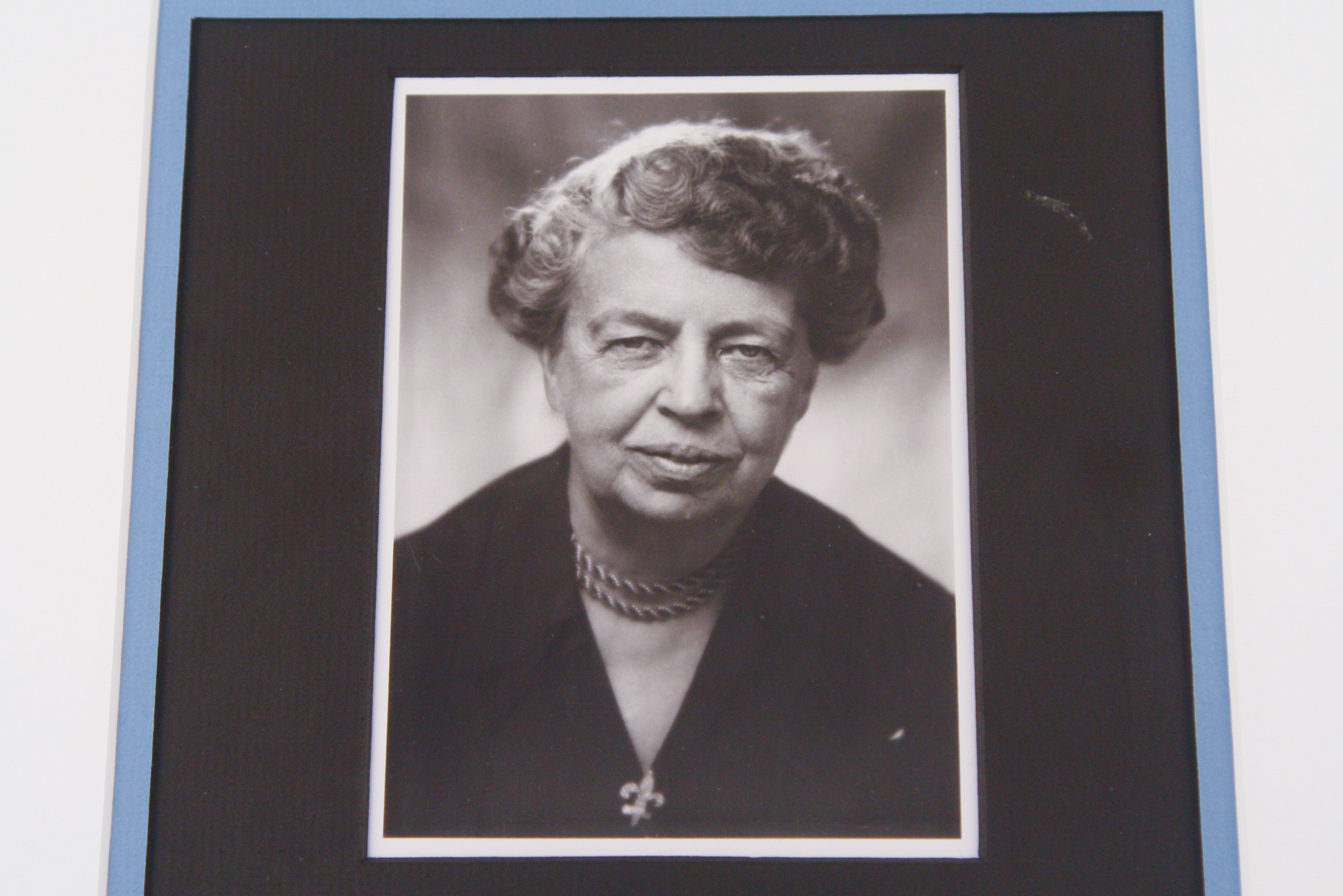 Framed 1947 Typed Letter Signed by Eleanor Roosevelt with Photograph