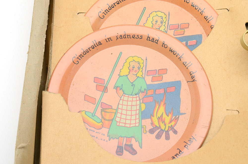 Circa 1930s Ohio Art Co. Tin Litho Tea Set