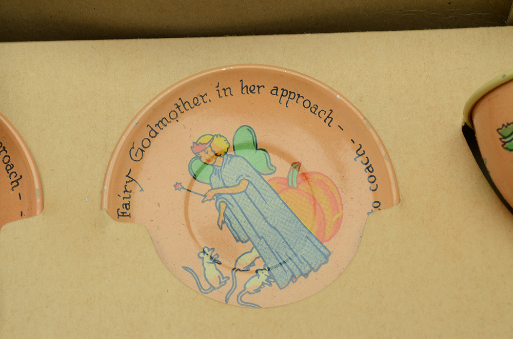 Circa 1930s Ohio Art Co. Tin Litho Tea Set