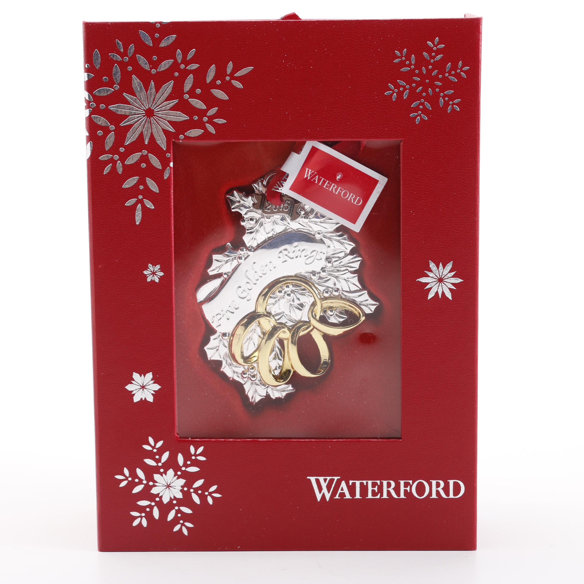 Wedgwood and Waterford Ornaments