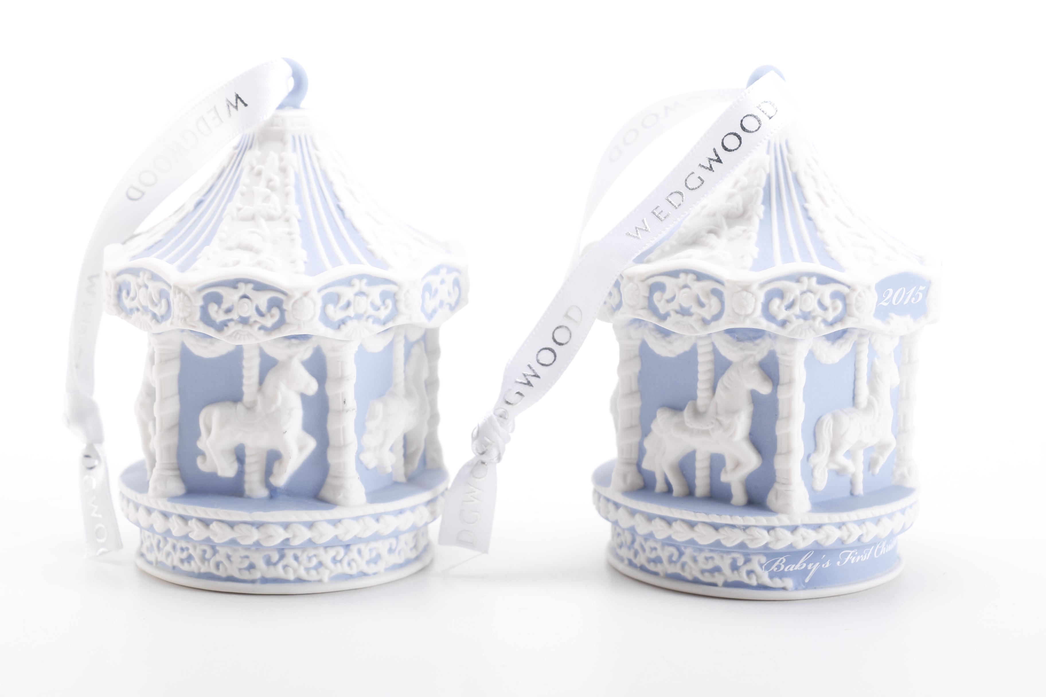 Wedgwood and Waterford Ornaments