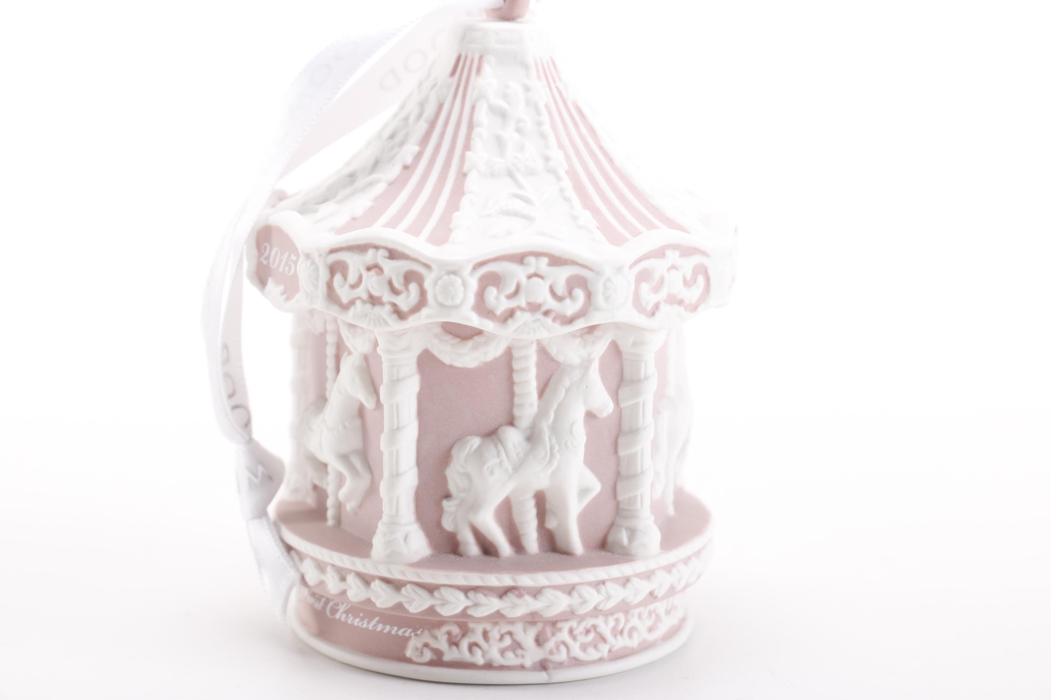 Wedgwood and Waterford Ornaments