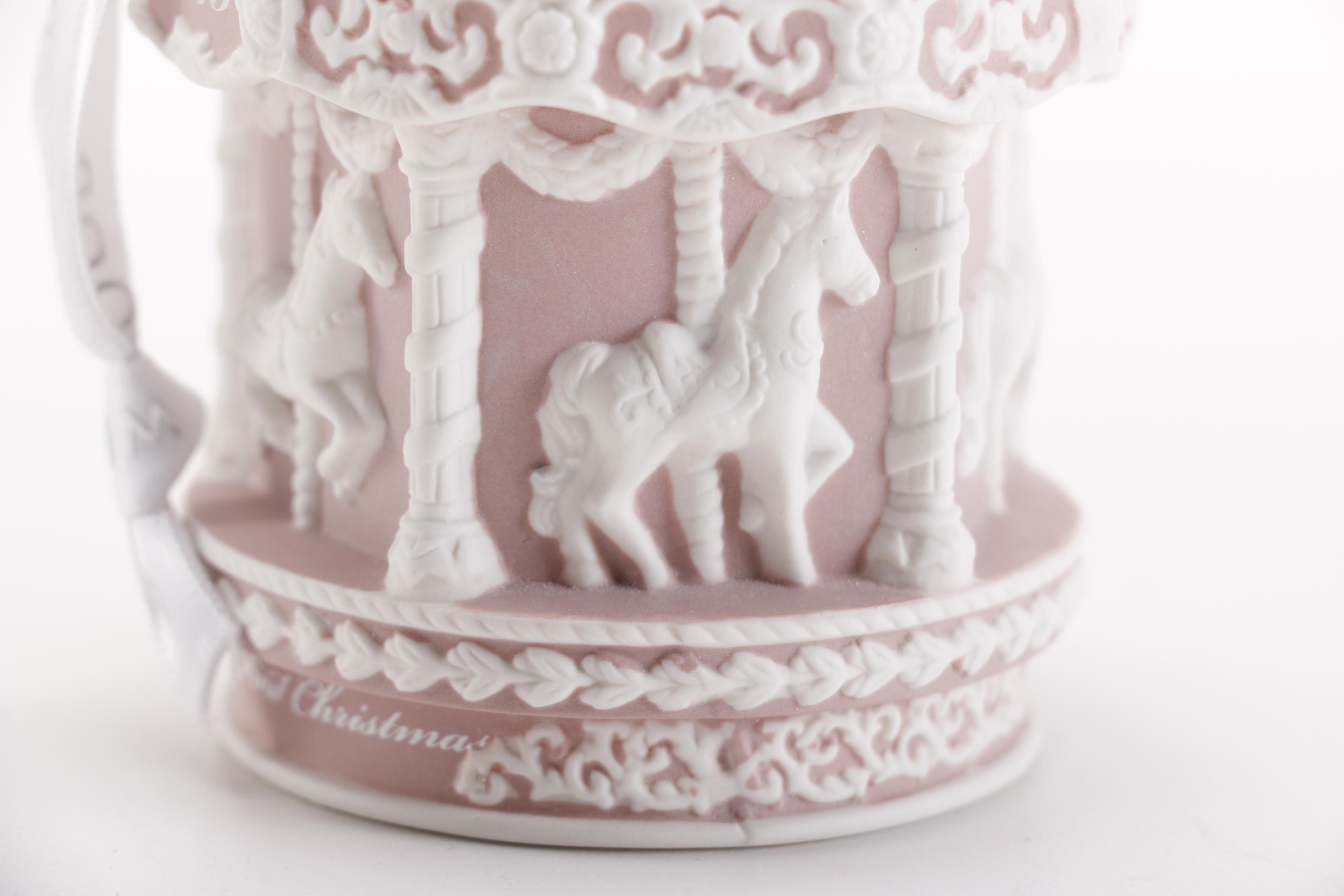Wedgwood and Waterford Ornaments