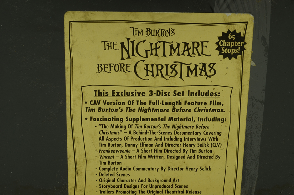 Tim Burton's "Nightmare Before Christmas" Deluxe CAV Laserdisc Edition