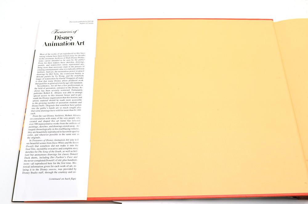 John Canemaker Signed "Treasures of Disney Animation Art"