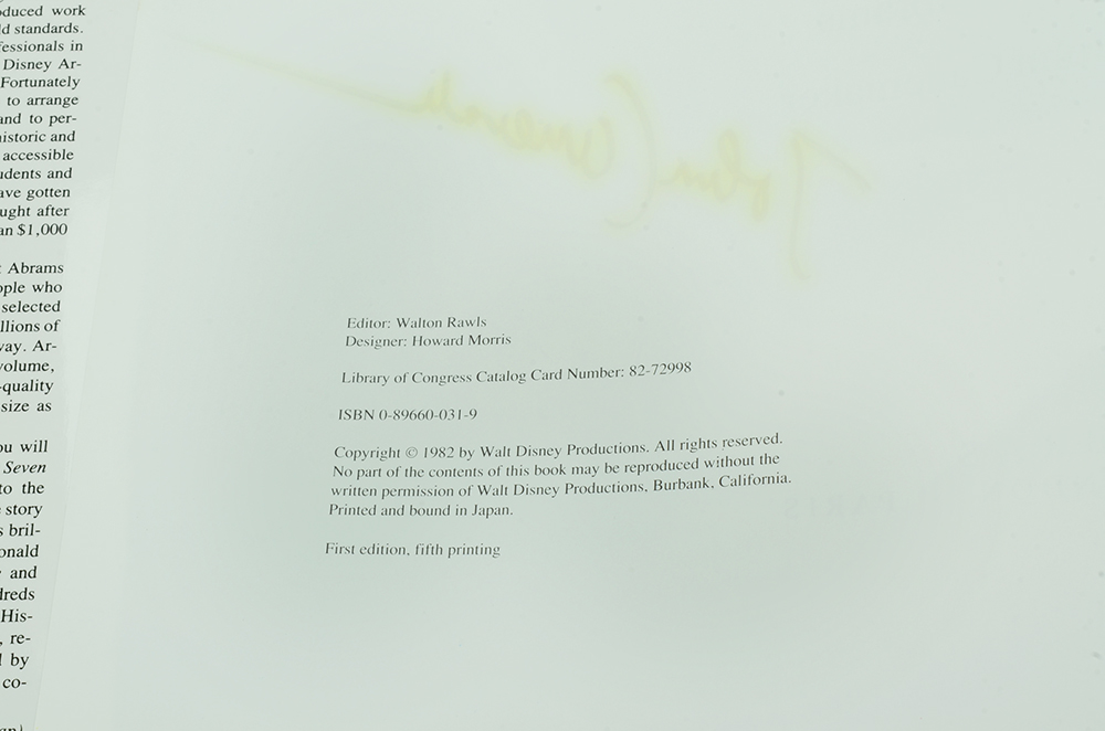 John Canemaker Signed "Treasures of Disney Animation Art"