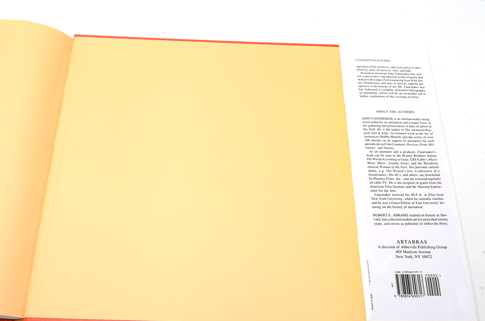 John Canemaker Signed "Treasures of Disney Animation Art"